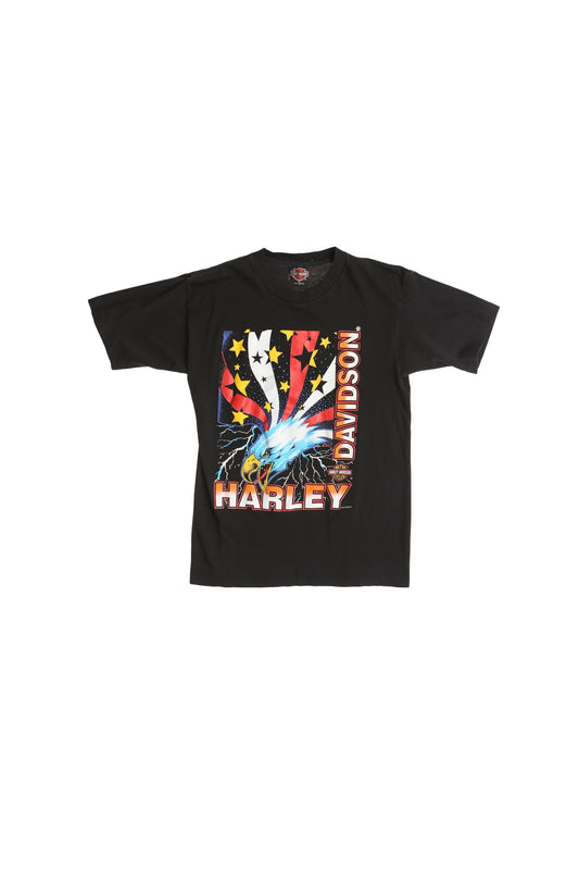 Harley Davidson Biker Graphic Shirt Thunder Eagle