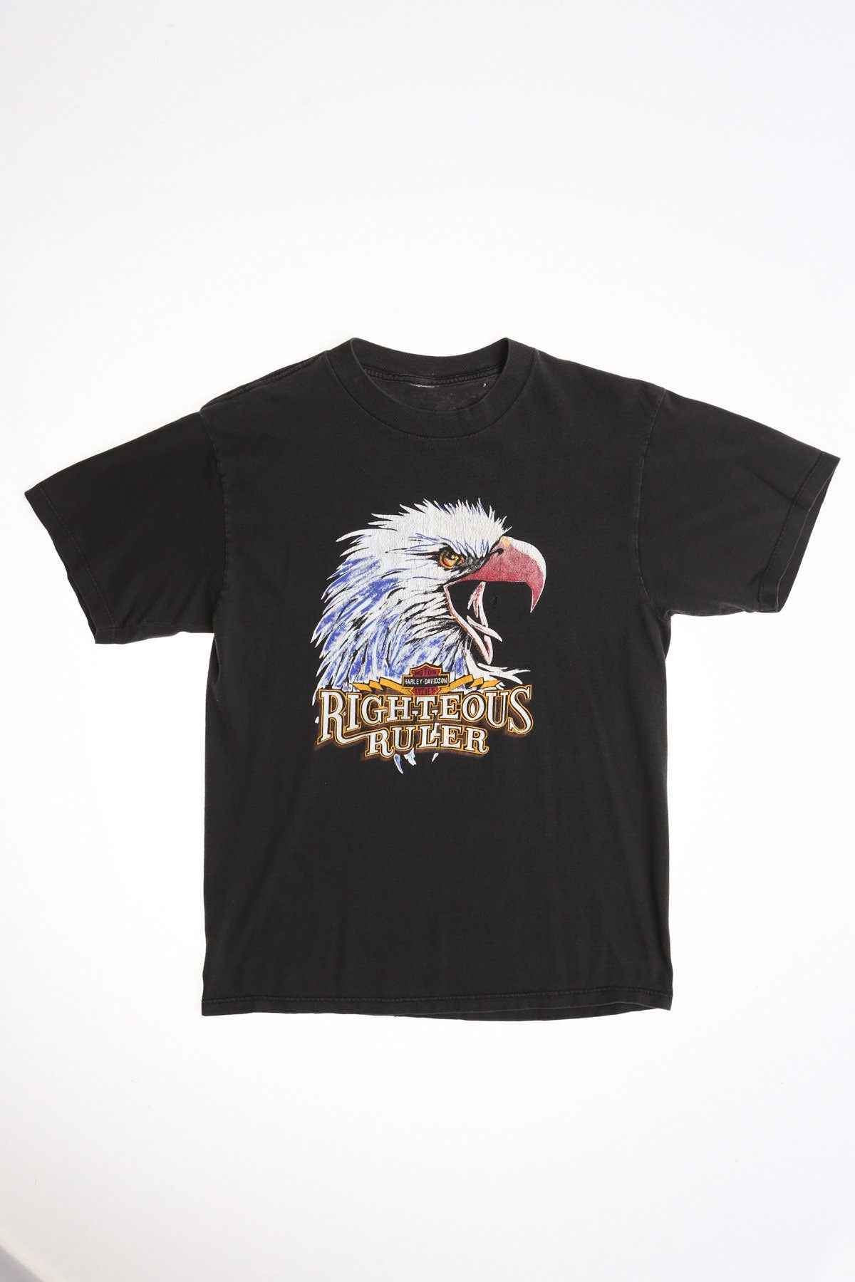 Harley Davidson Righteous Ruler Motorcycle Biker Graphic Shirt