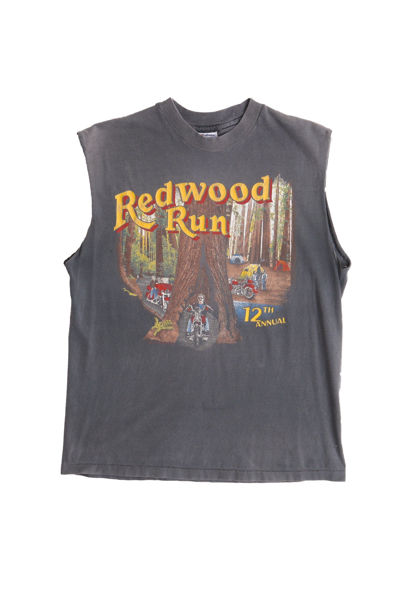 Red Wood Run 12th Annual Biker Harley Davidson Dealer's of Nother california Shirt
