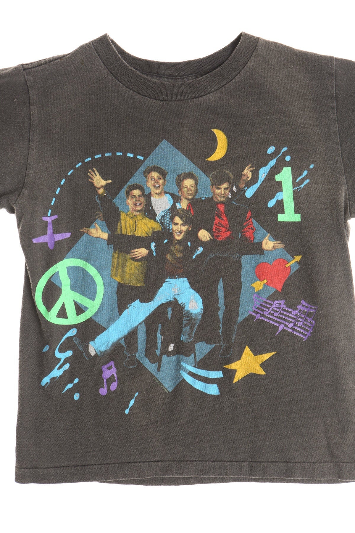 90's Pop Band Music Graphic Black Shirt