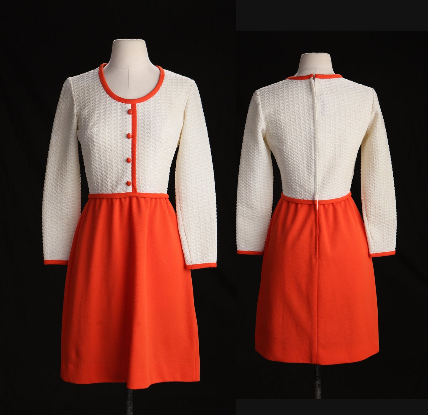 70's Women Poly Summer Dress