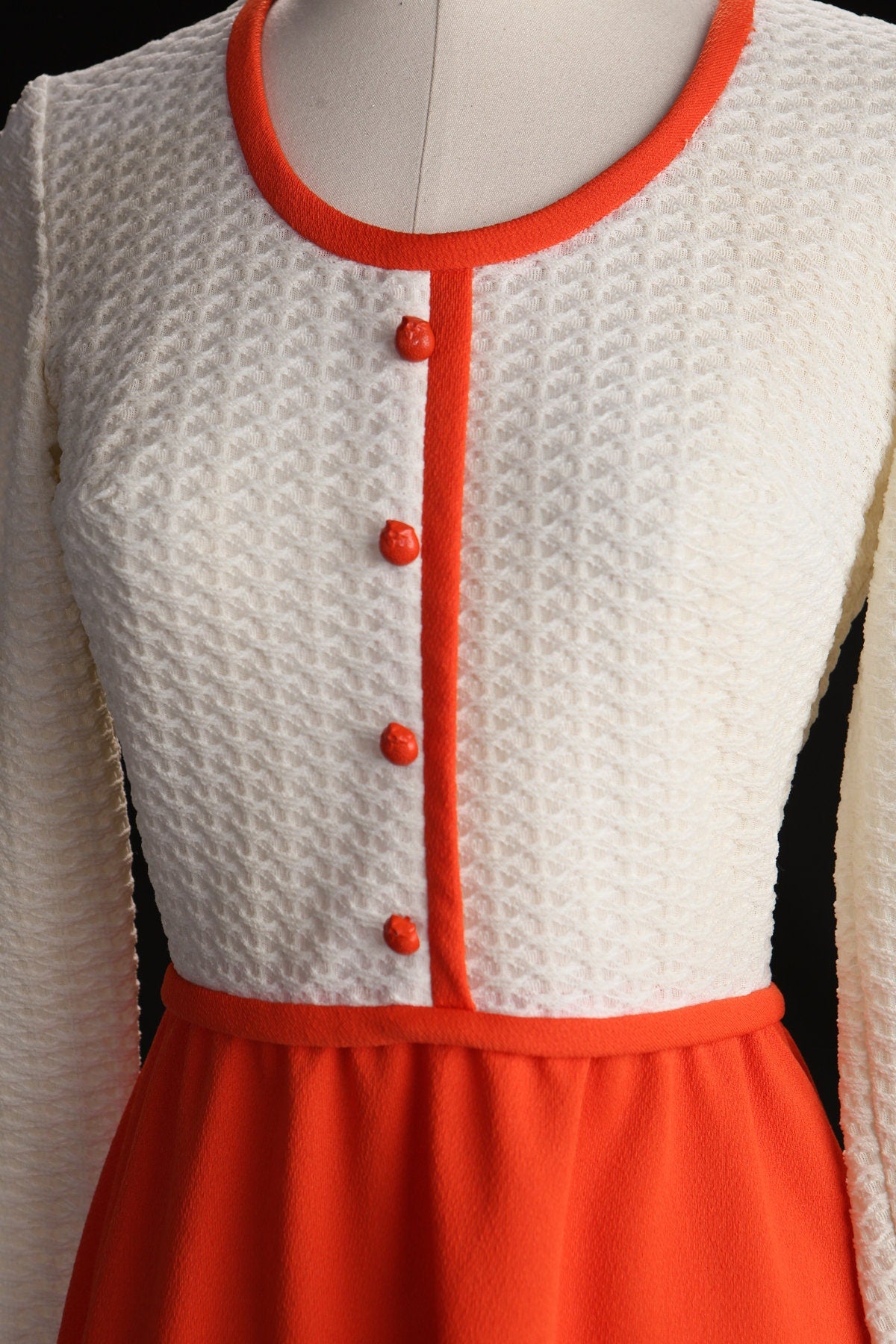 70's Women Poly Summer Dress