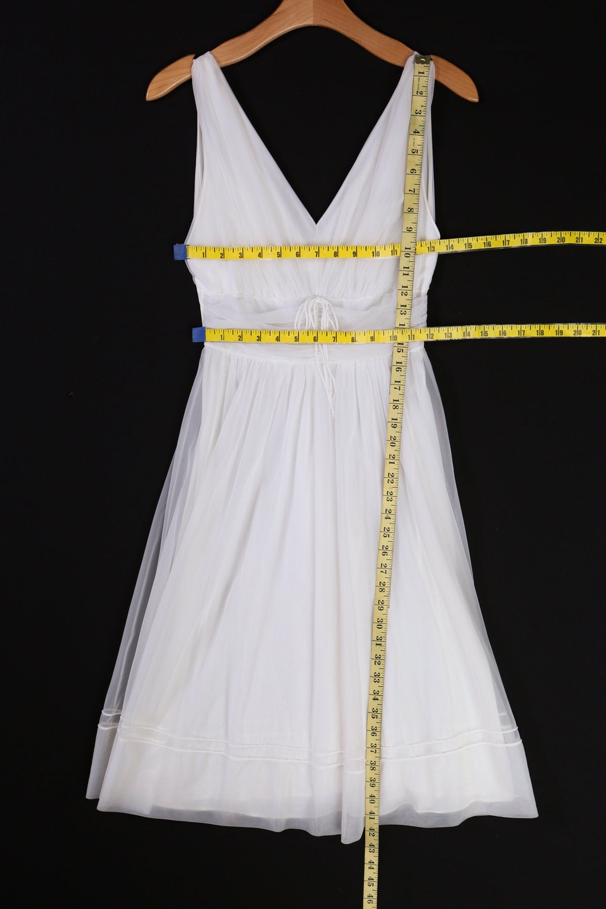 Vintage White Slip Poly Nightgown Dress