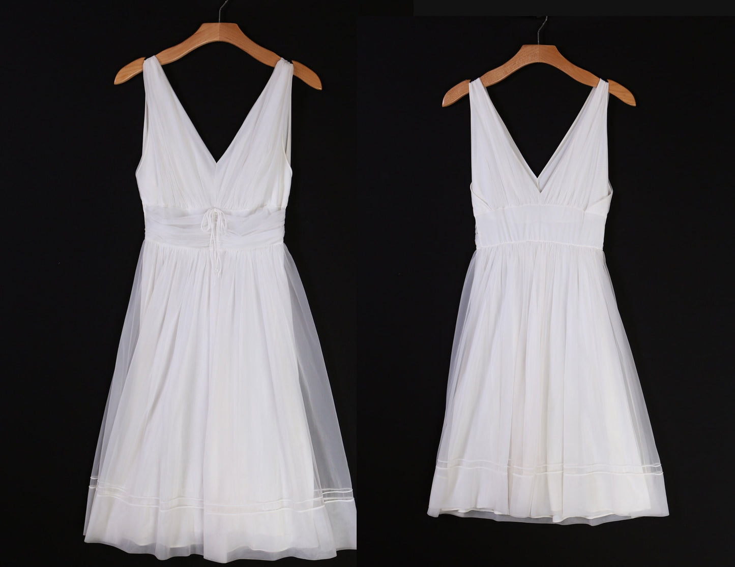 Vintage White Slip Poly Nightgown Dress