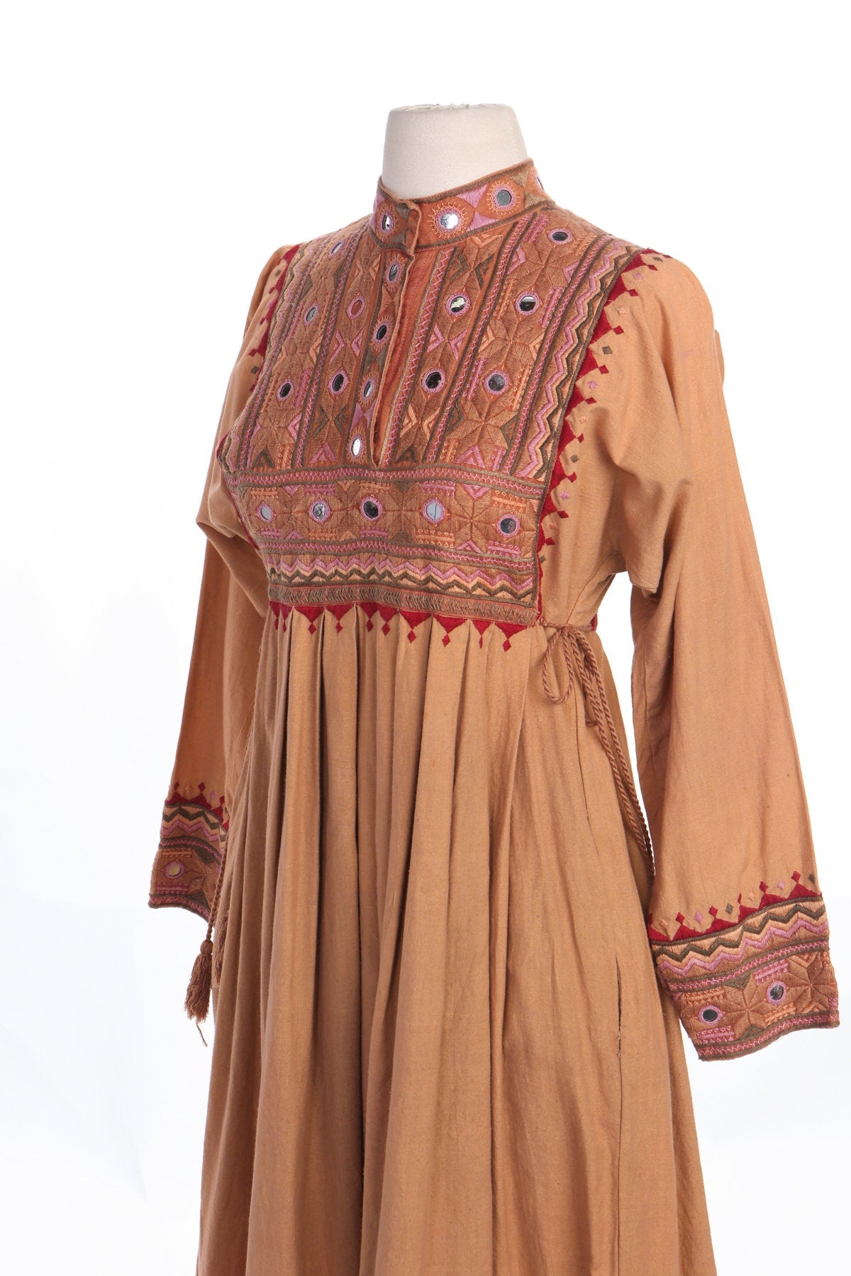 Vintage Indian Dress - Embroidered Dress