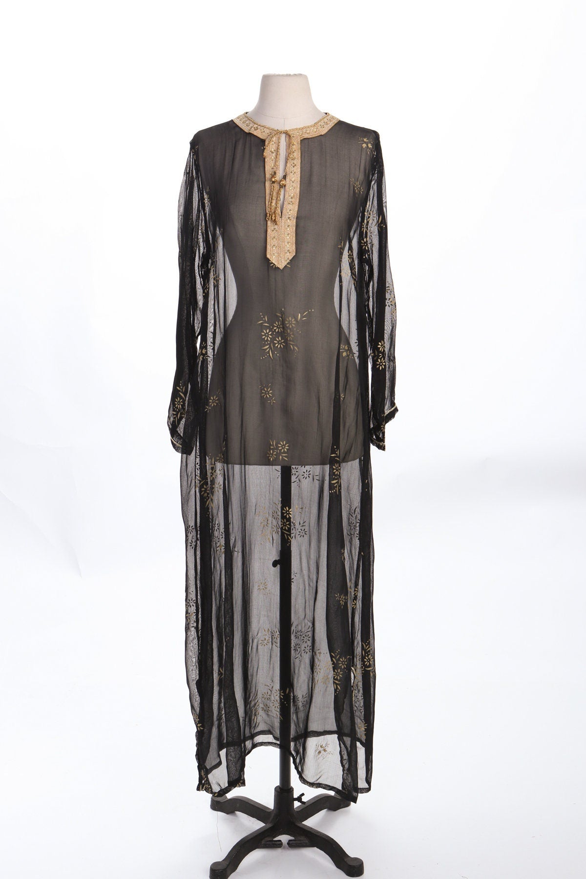 Women Black Sheer Indian Dress