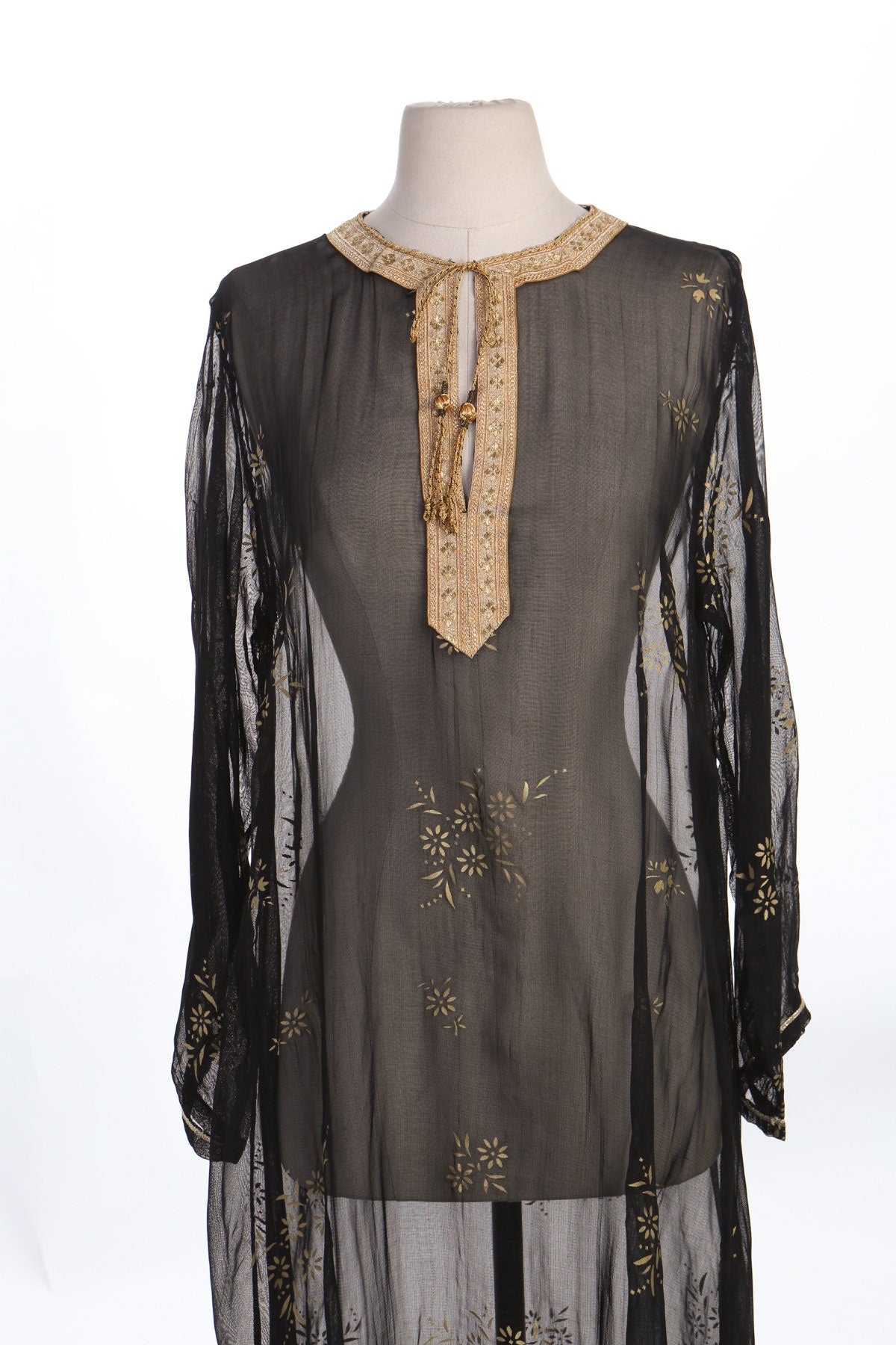 Women Black Sheer Indian Dress