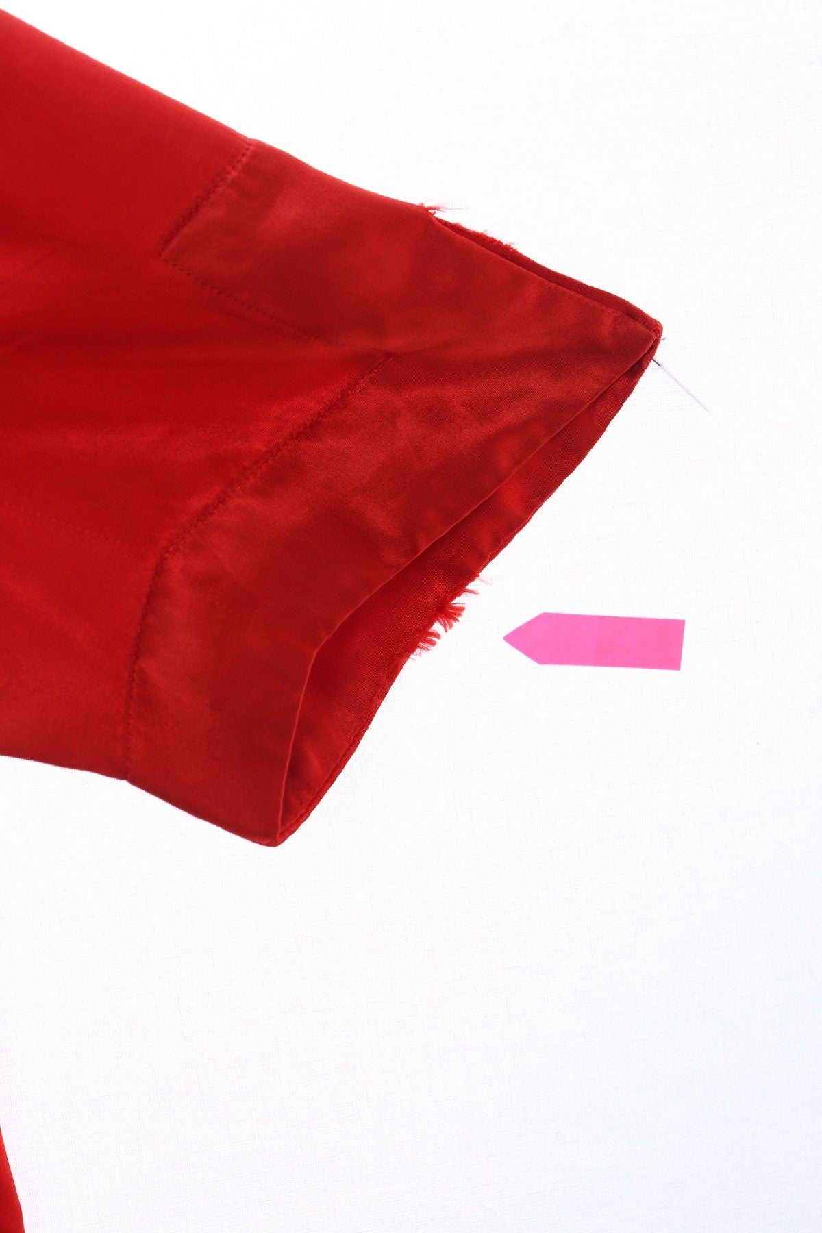 Vintage Red Cheongsam Flowers Embroidered Blouse