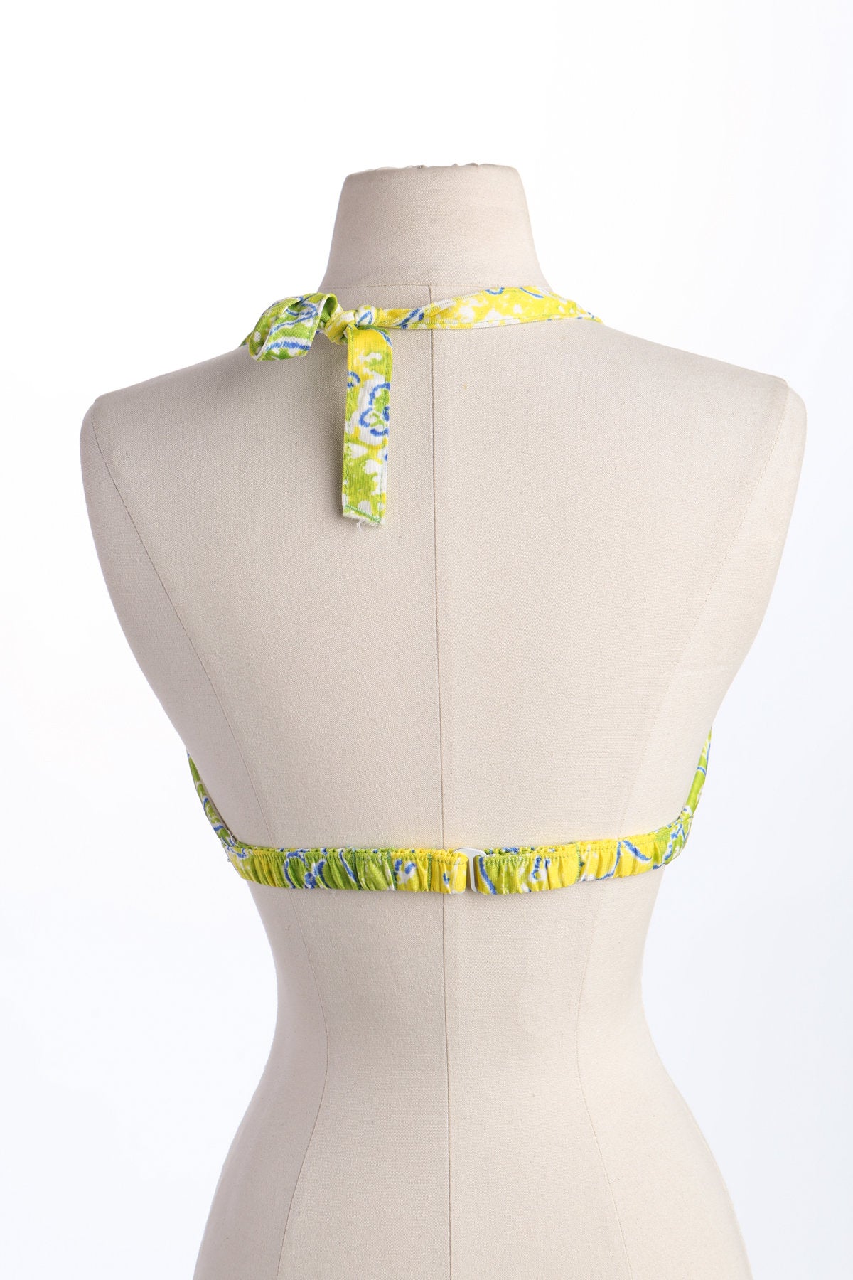 Women Bikini Top - Green Floral Print