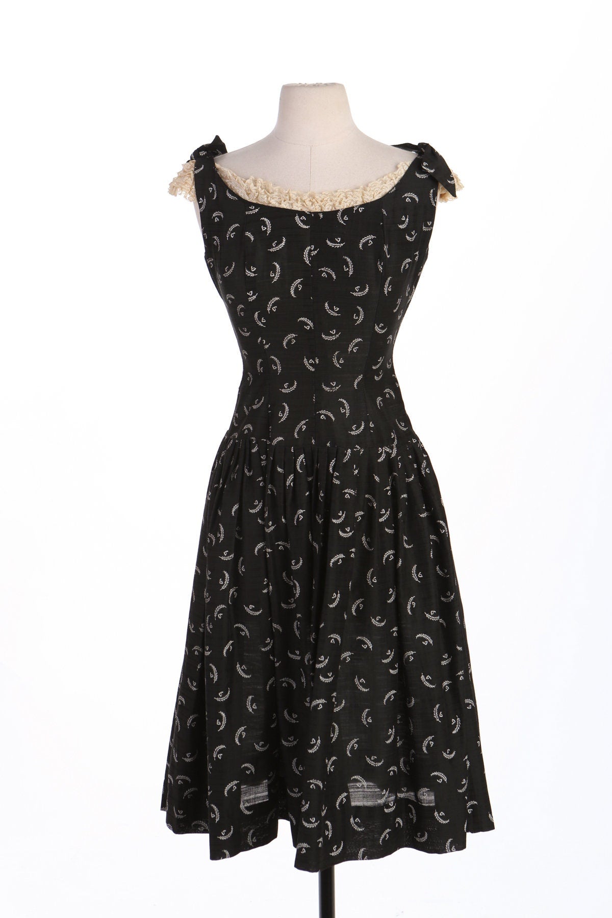 Women 50's Black Casual Dress