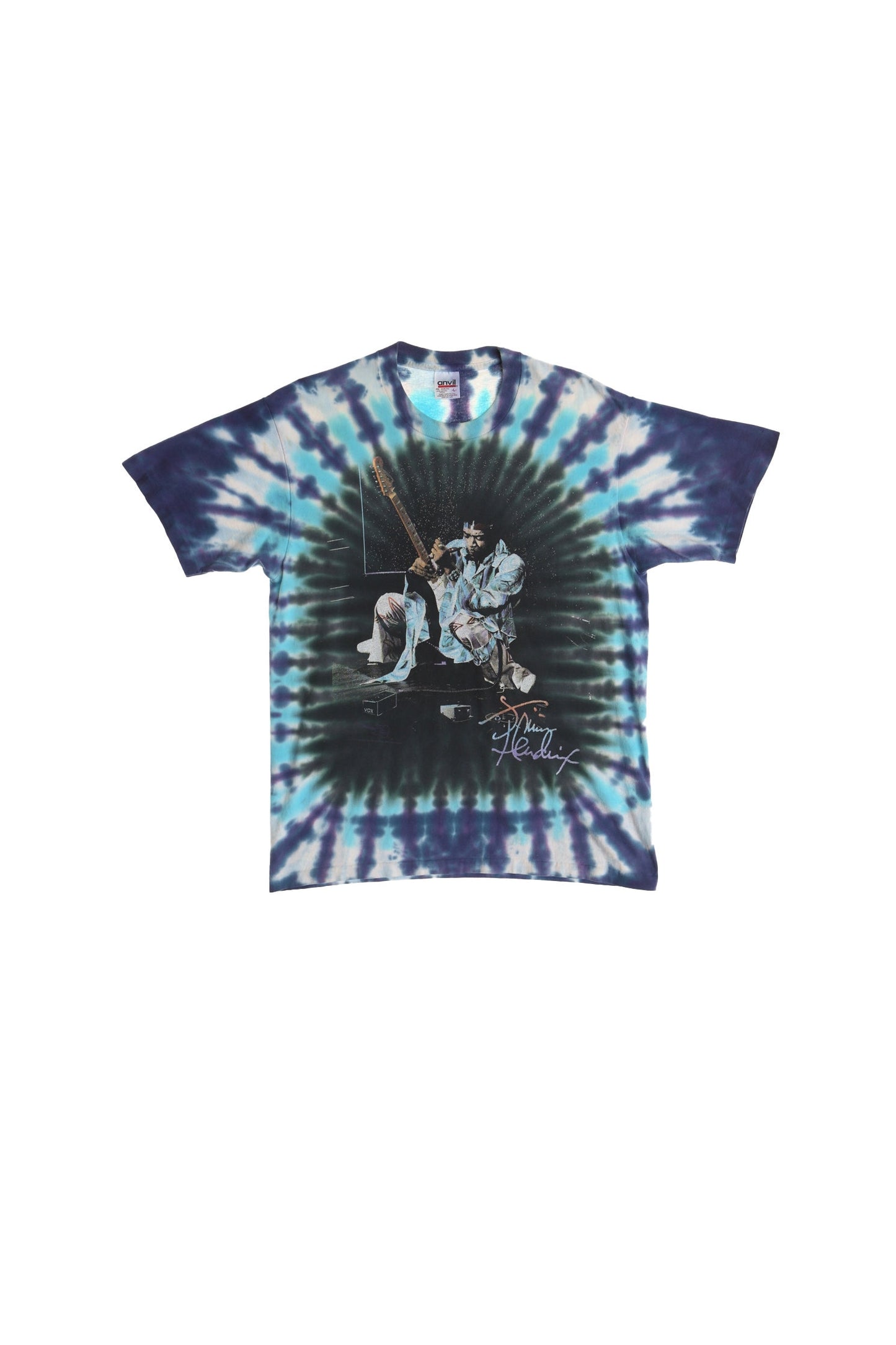 Tie Dye Jimmy Hendrix Rock Foxy Lady Graphic Shirt