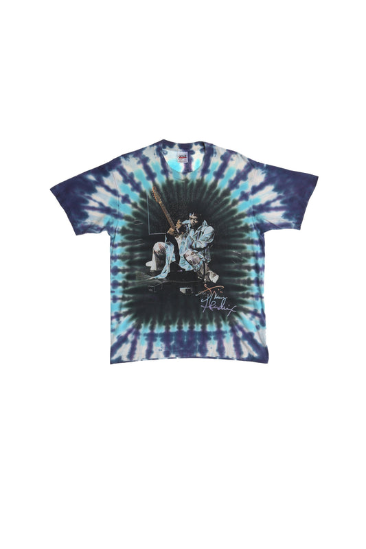Tie Dye Jimmy Hendrix Rock Foxy Lady Graphic Shirt