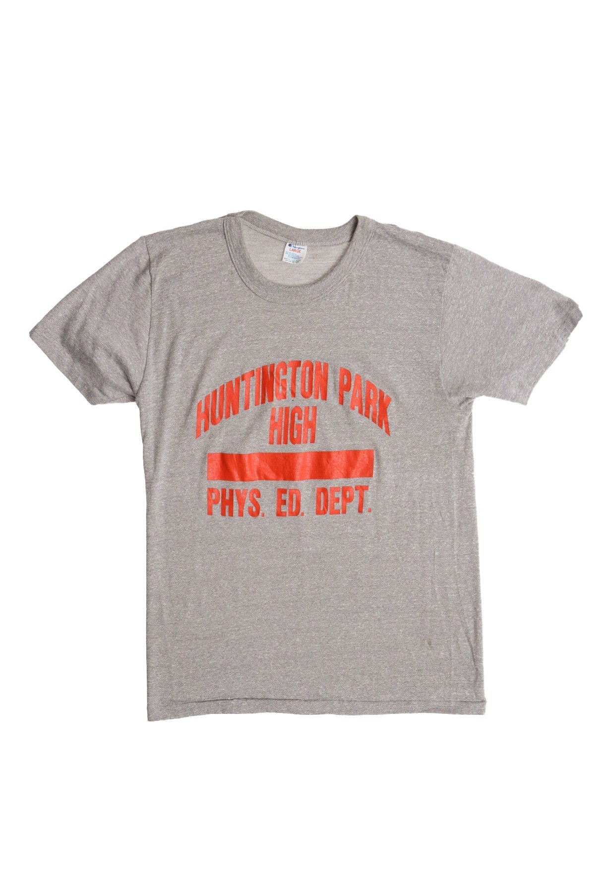 Vintage Gray Champion Graphic T-shirt - Huntington Park High Print