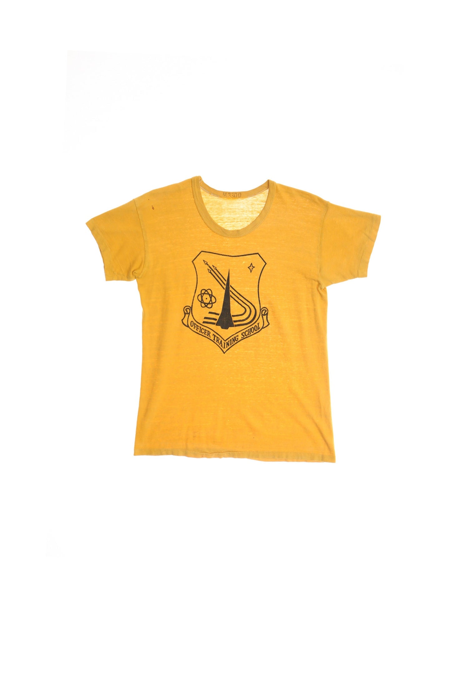 Vintage Military Yellow Graphic Shirt - Officer Training School