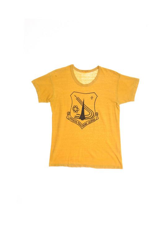 Vintage Military Yellow Graphic Shirt - Officer Training School