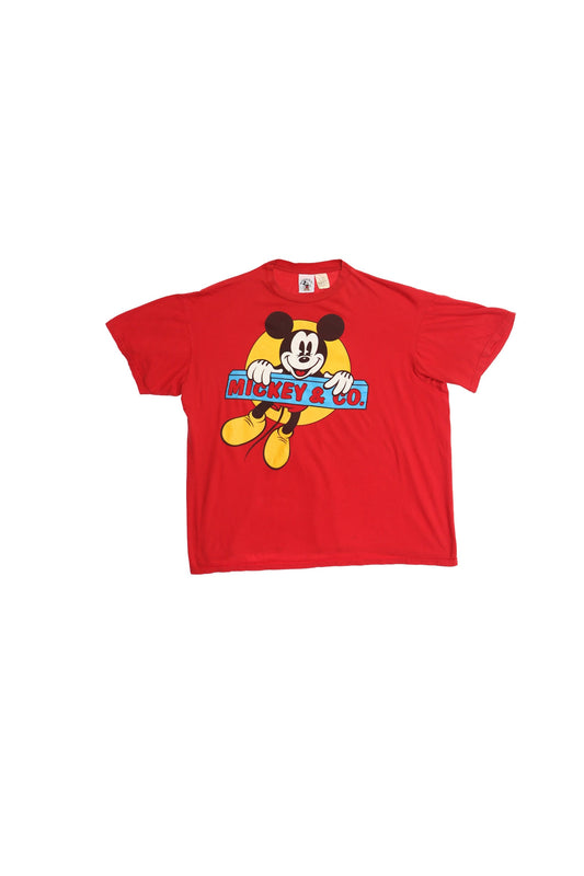 Mickey Mouse Red Graphic T-shirt