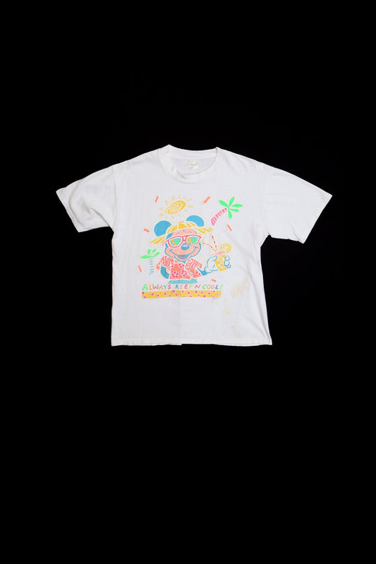 Always Keep'n Cool! White Graphic T-shirt