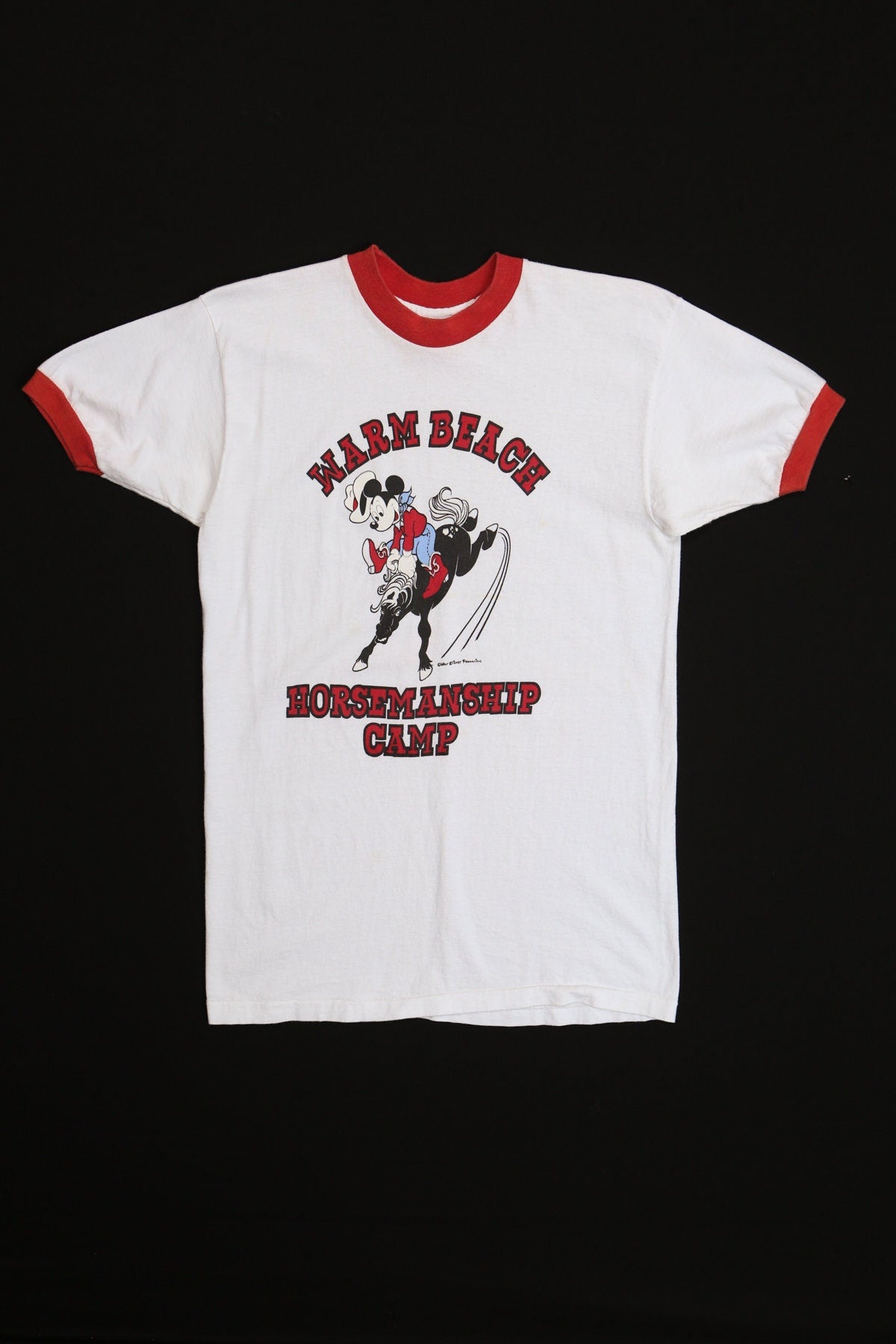 Vintage Mickey Mouse Cowboy Graphic T-shirt