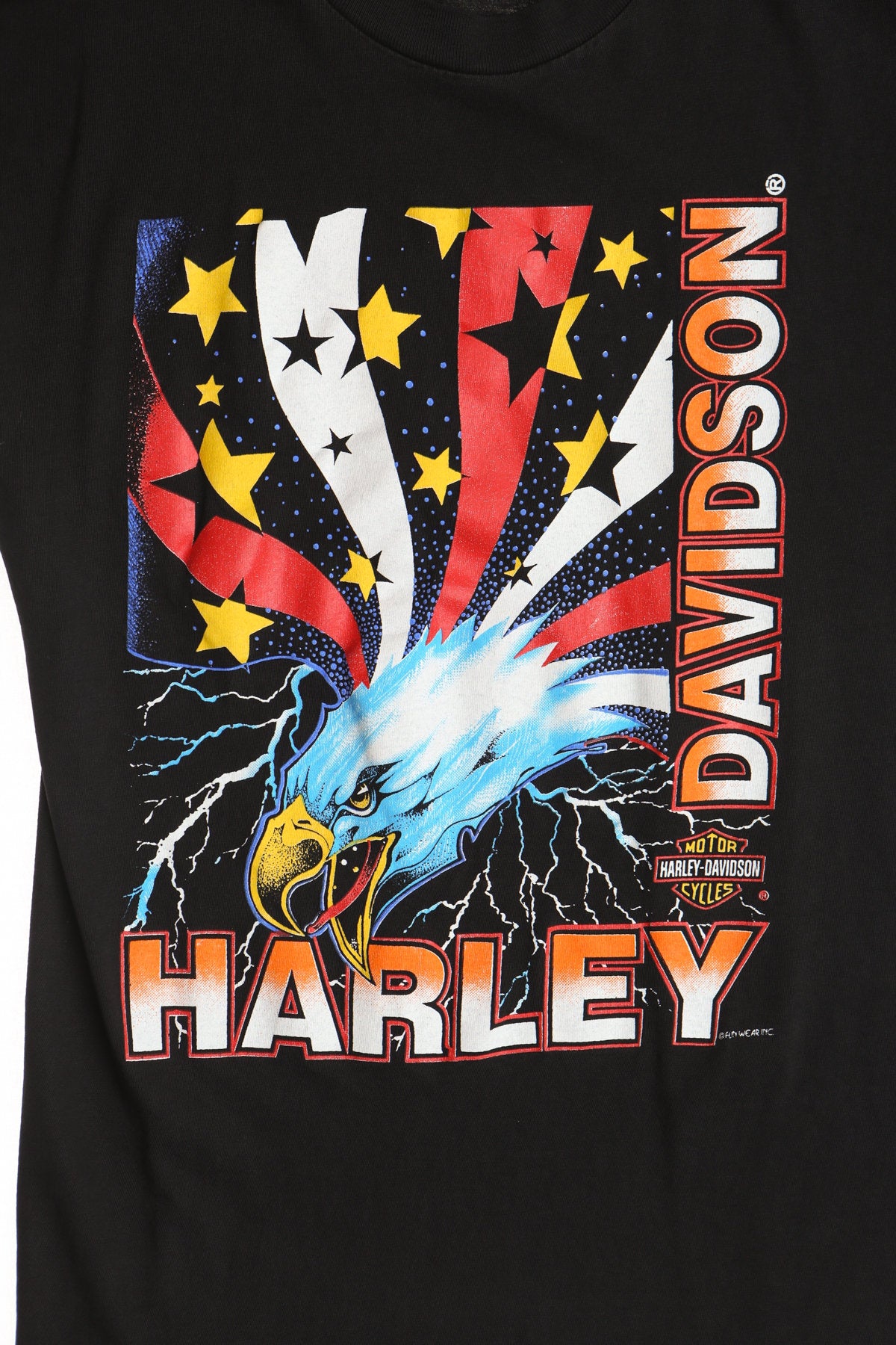 Harley Davidson Biker Graphic Shirt Thunder Eagle