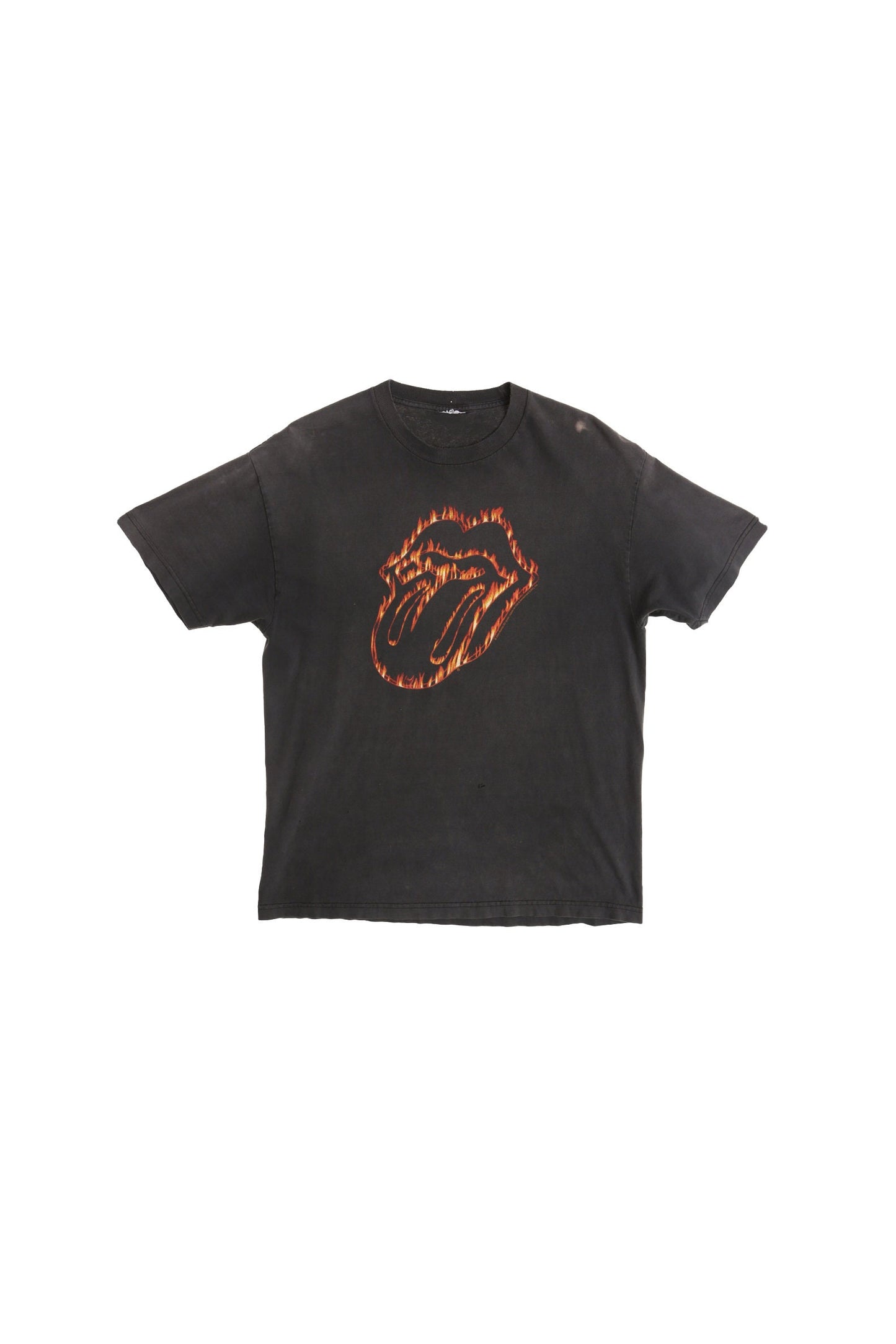 Rolling Stones Fire Mouth Graphic Rock Shirt