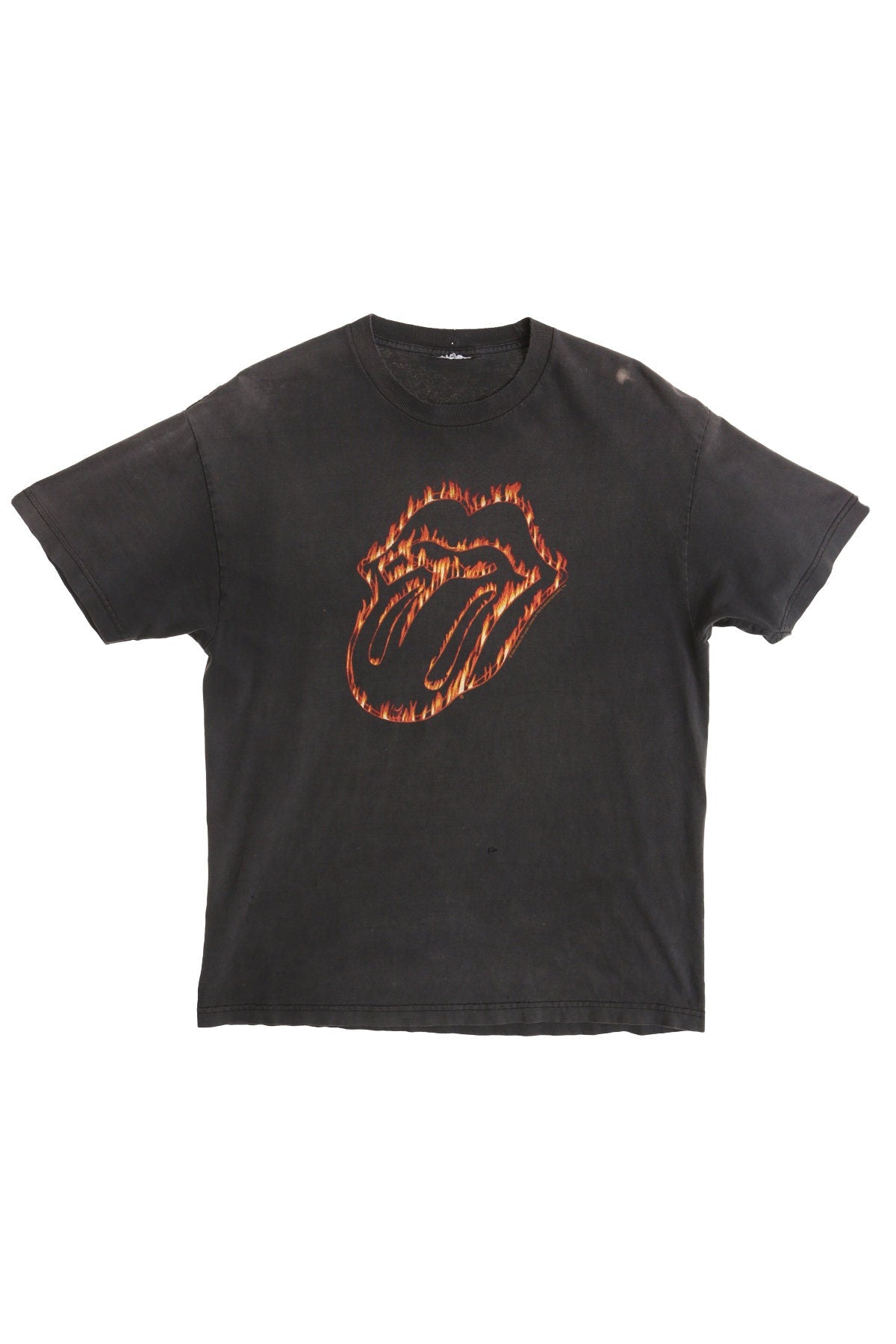 Rolling Stones Fire Mouth Graphic Rock Shirt
