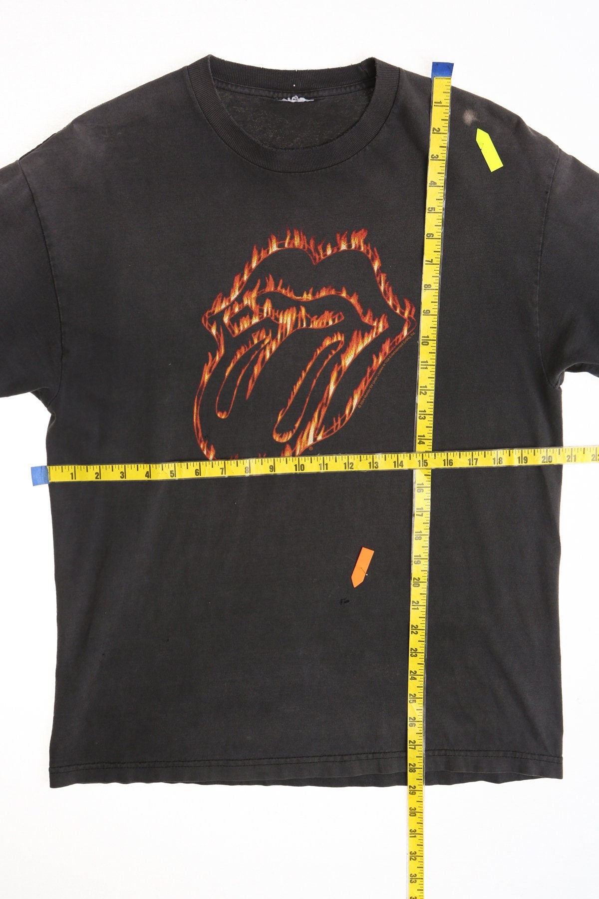Rolling Stones Fire Mouth Graphic Rock Shirt