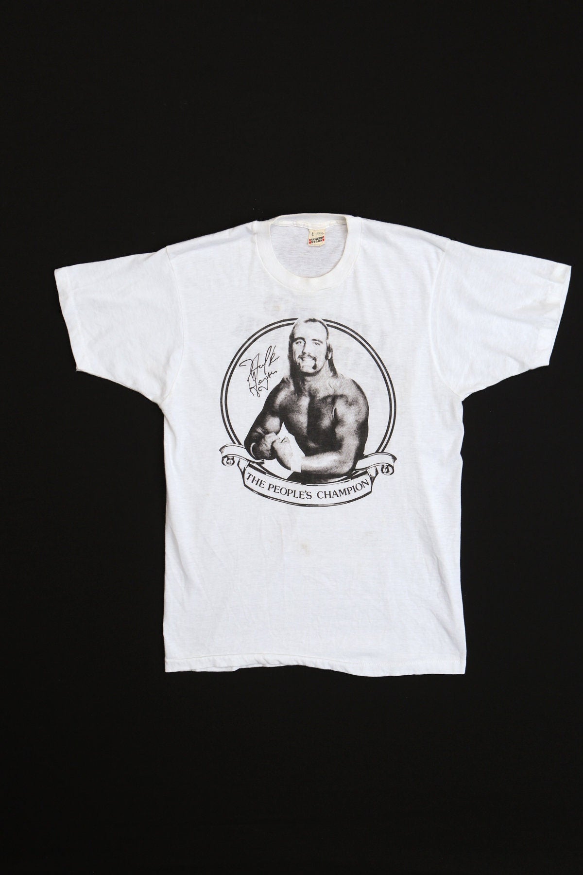 The People's Champion Hulk Hogan 80's White Graphic T-shirt - I helped Bring Back The Hulk!