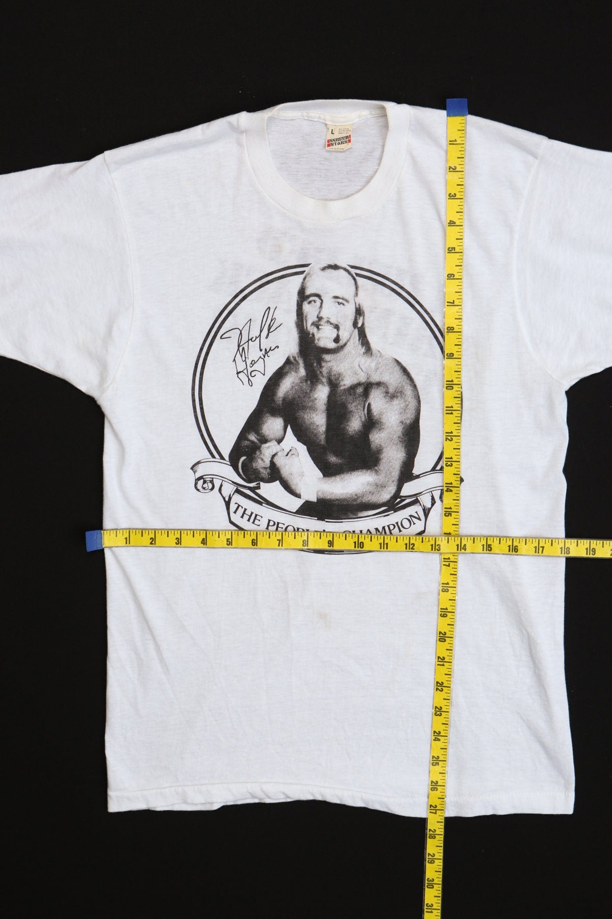 The People's Champion Hulk Hogan 80's White Graphic T-shirt - I helped Bring Back The Hulk!
