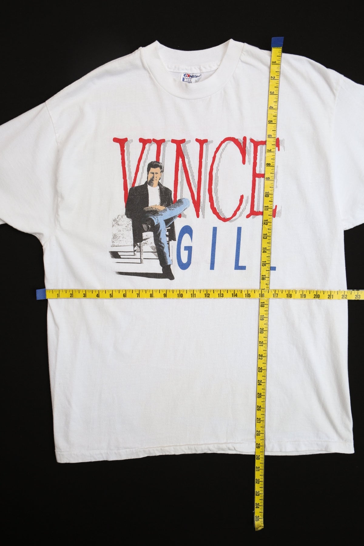 Vince Gill 1992 Tour White Graphic Shirt