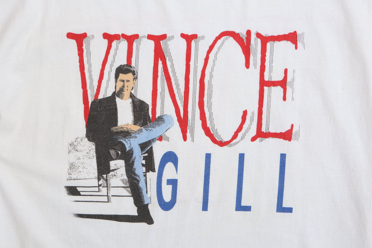Vince Gill 1992 Tour White Graphic Shirt