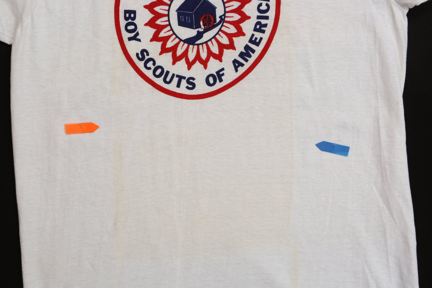 Vintage Boy Scouts White Graphic T-shirt