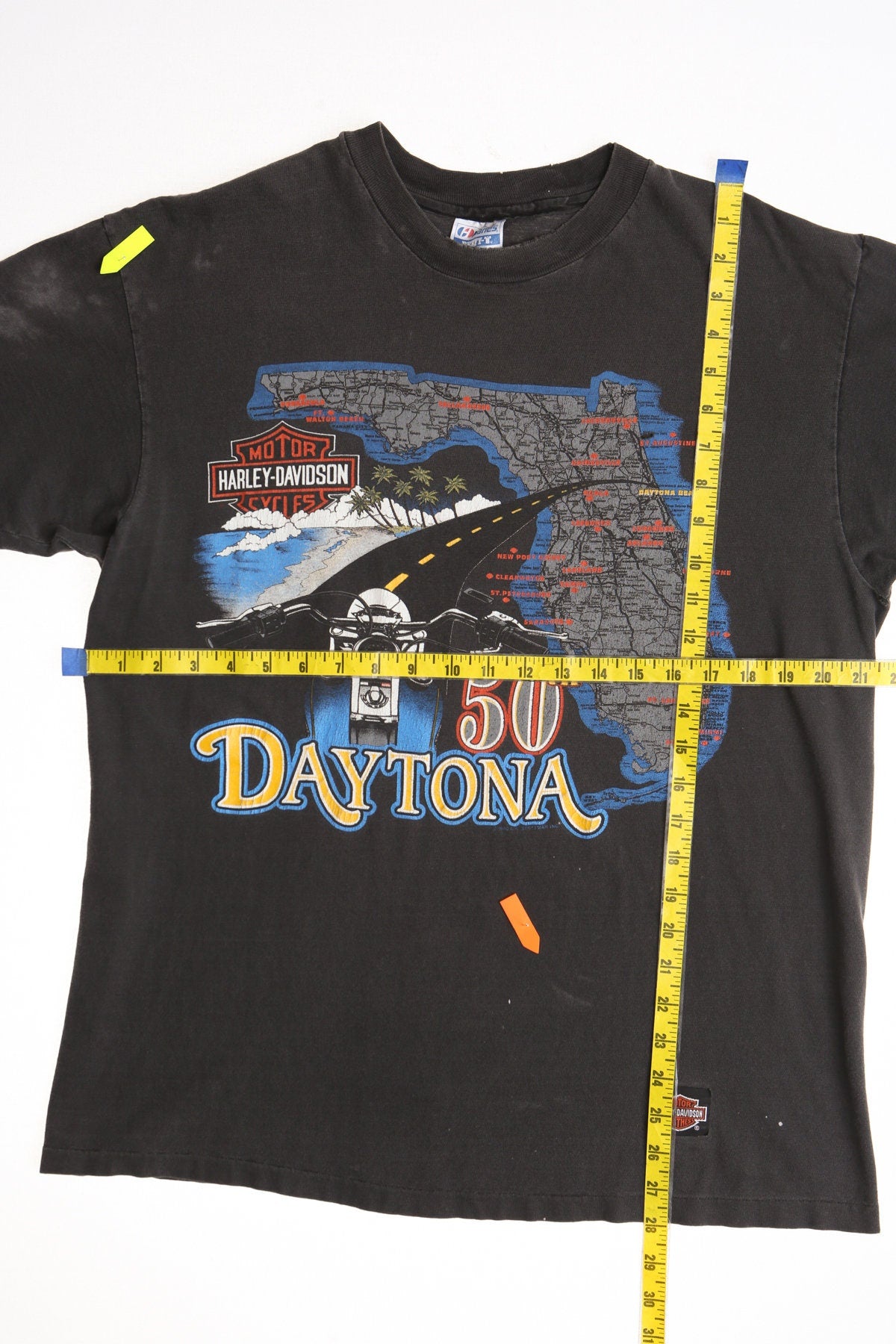 Harley Davidson Florida Daytona Rally 50th Anniversary Melbourne Graphic Shirt