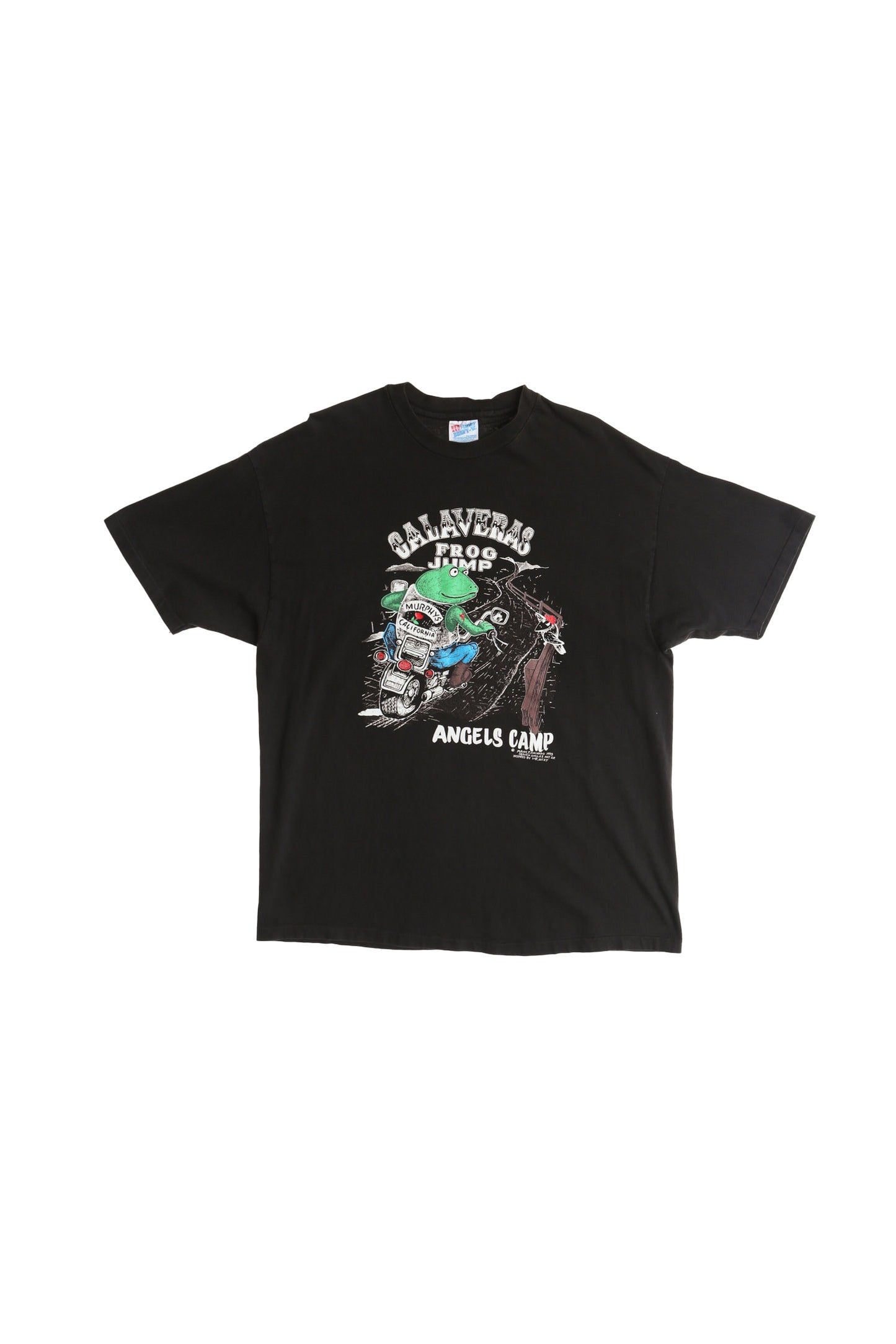 Calaveras Frog Jump Angels Camp Biker Graphic Shirt Murphy's California