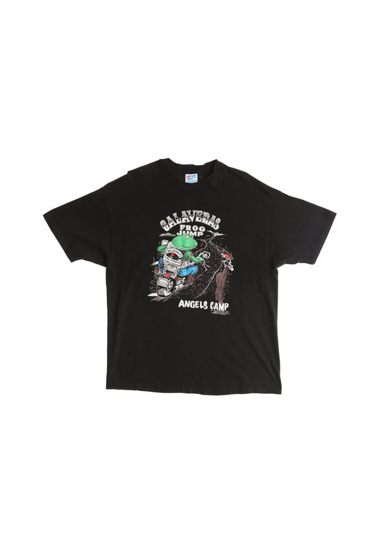 Calaveras Frog Jump Angels Camp Biker Graphic Shirt Murphy's California