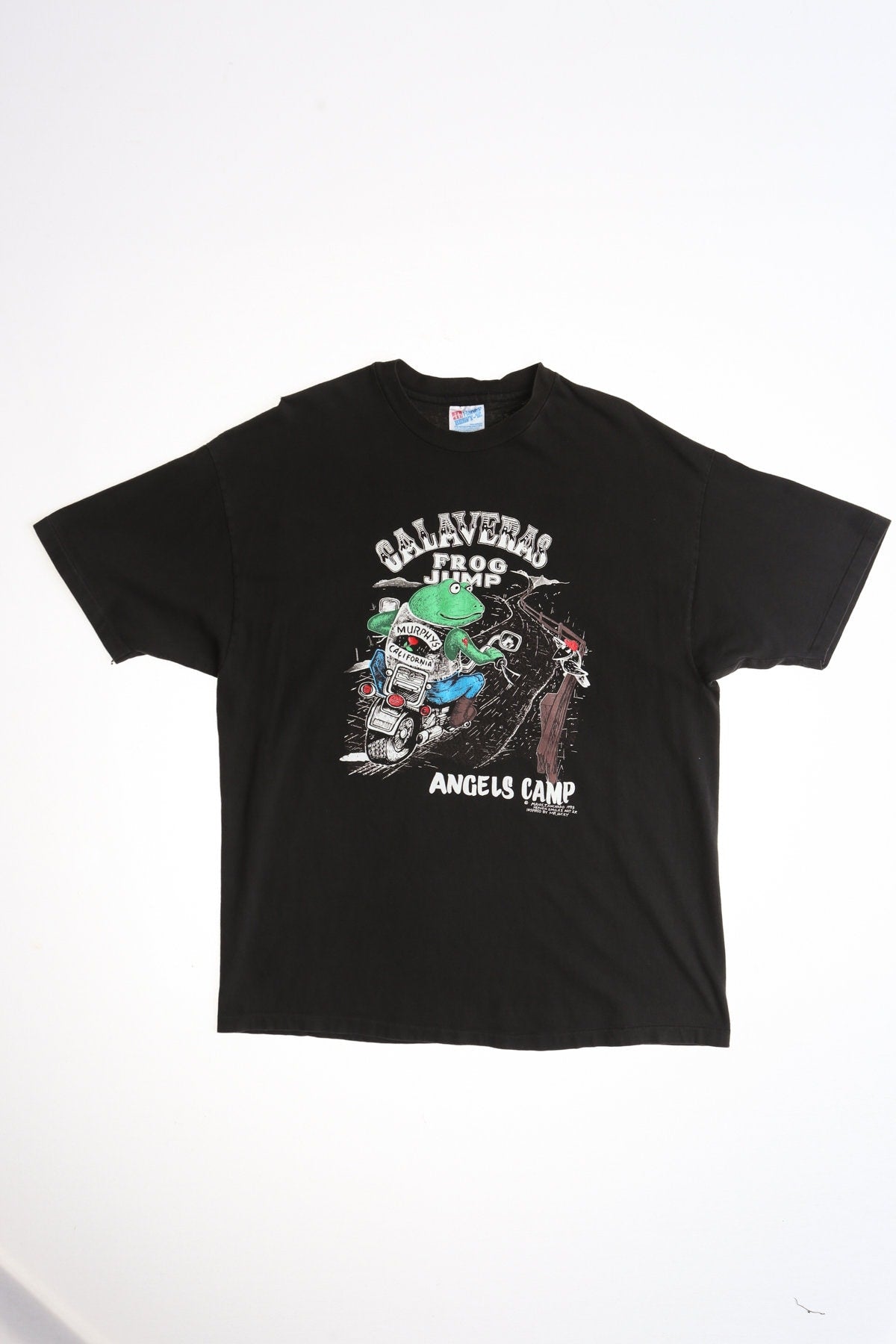 Calaveras Frog Jump Angels Camp Biker Graphic Shirt Murphy's California