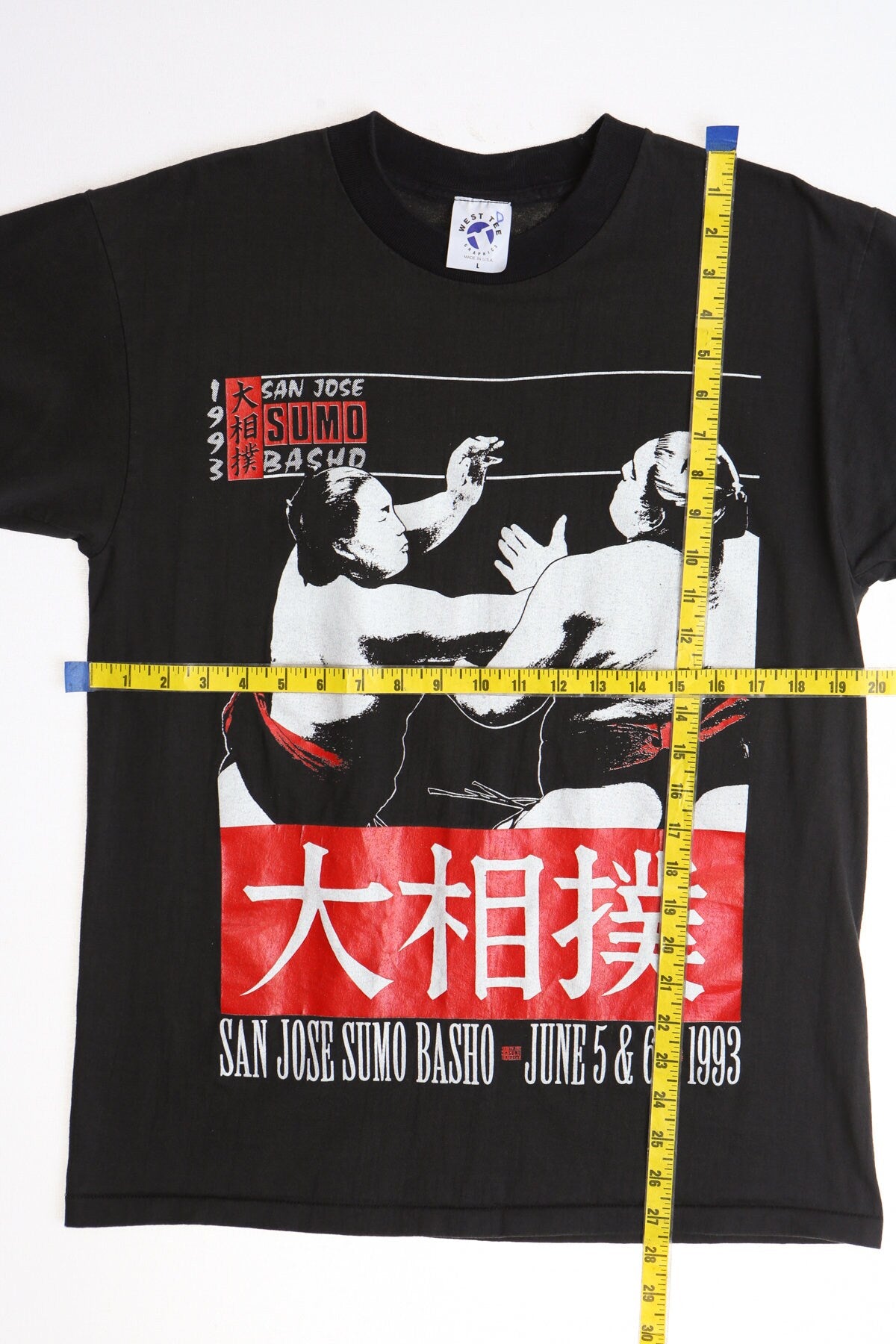 Sumo Basho San Jose California 1993 Japanese Cultural Festival Graphic Shirt