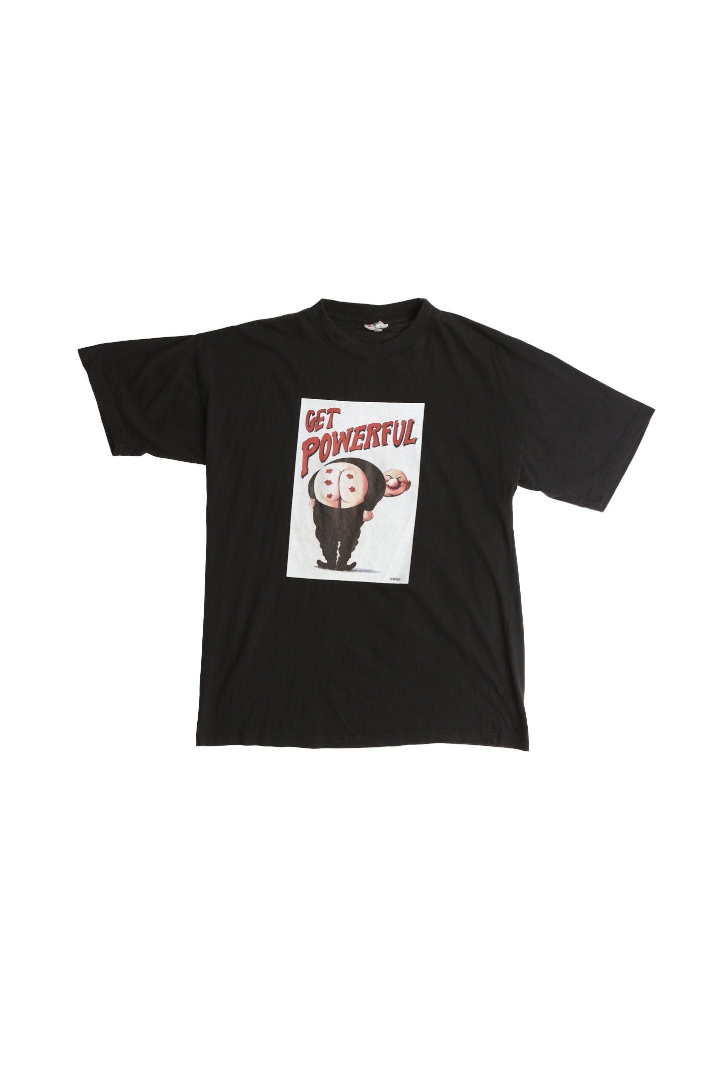 Get Powerful Black Graphic Shirt