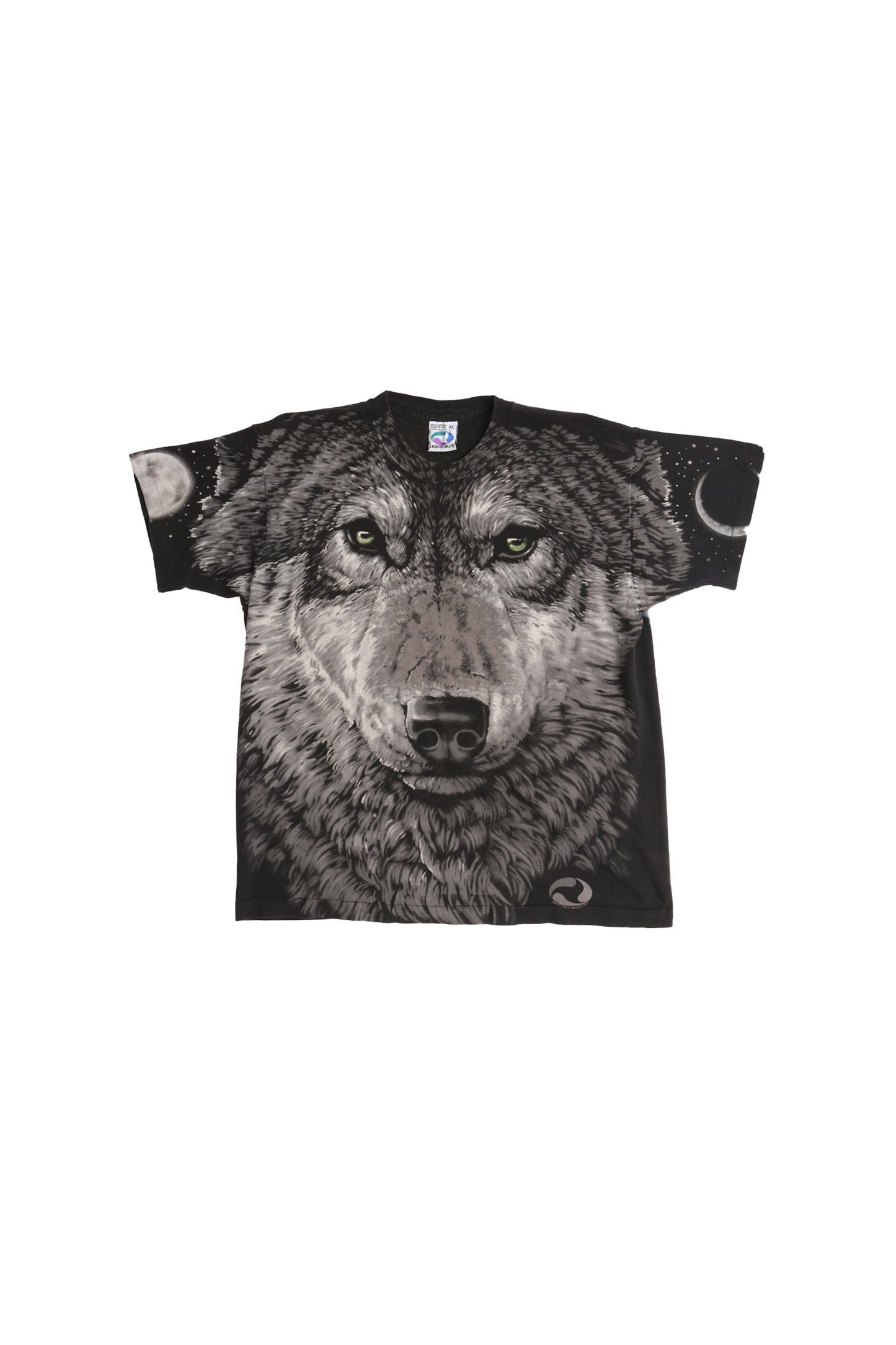 Gray Wolf Black Graphic Shirt Alaska Geography