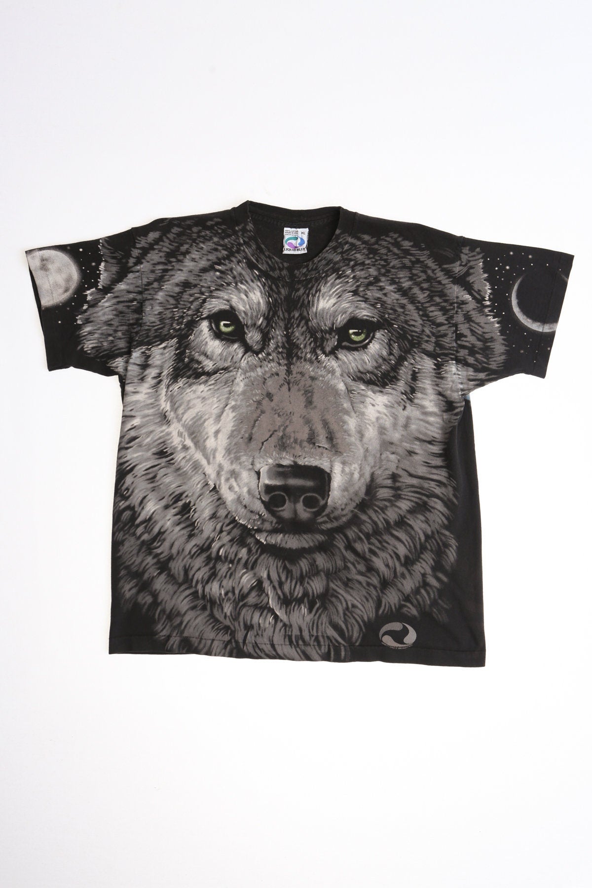 Gray Wolf Black Graphic Shirt Alaska Geography