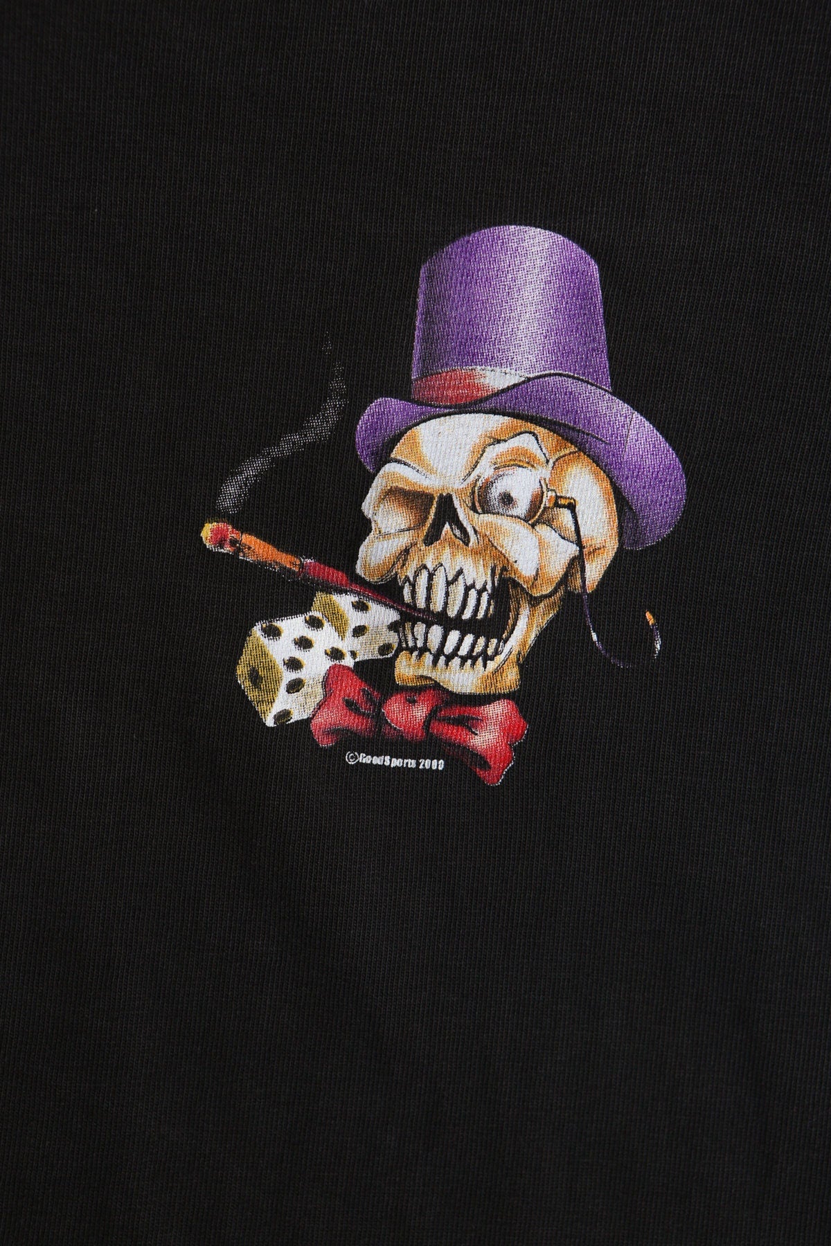 Skull Joker Log Sleeve Black Graphic Shirt