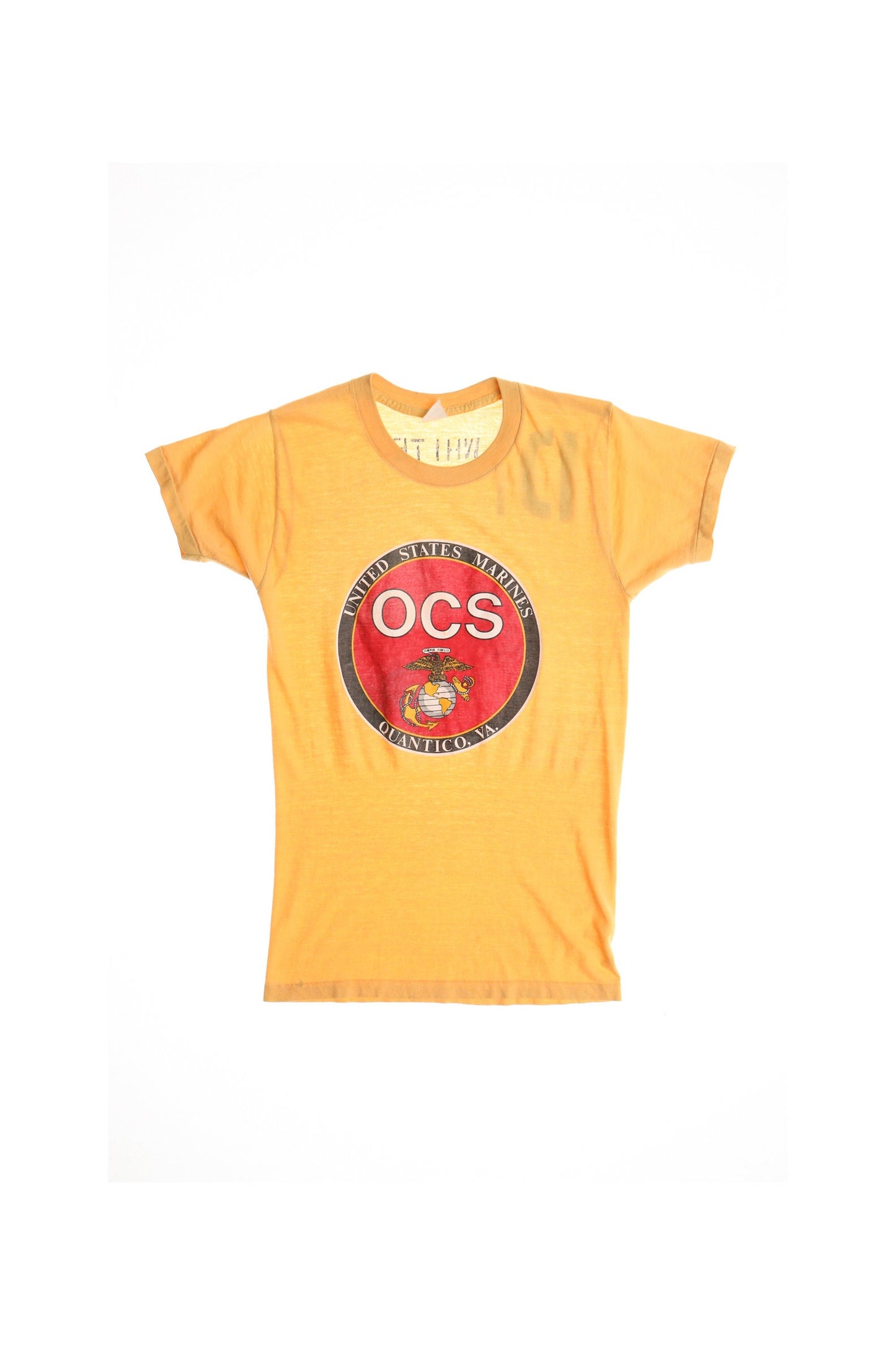 Vintage Military Yellow Graphic T-shirt