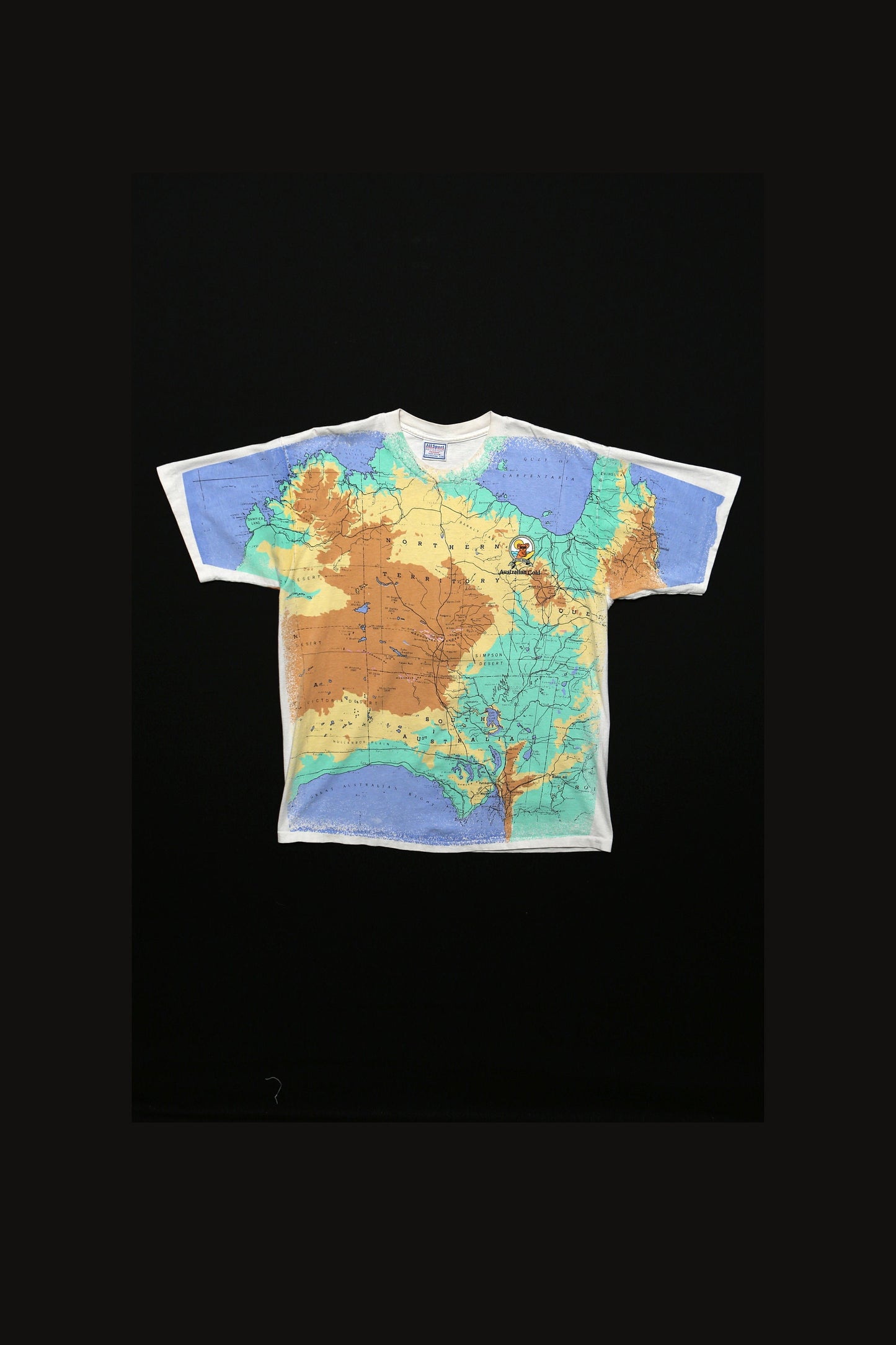 Australia Map Vintage Graphic T-shirt