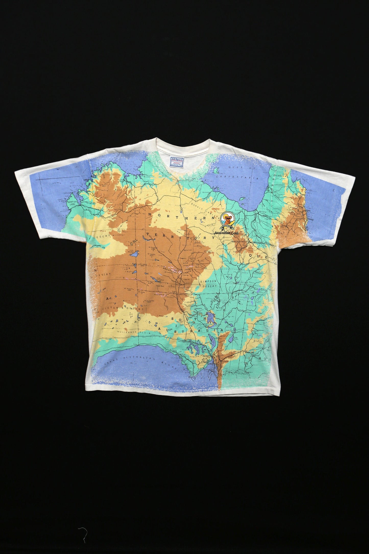 Australia Map Vintage Graphic T-shirt