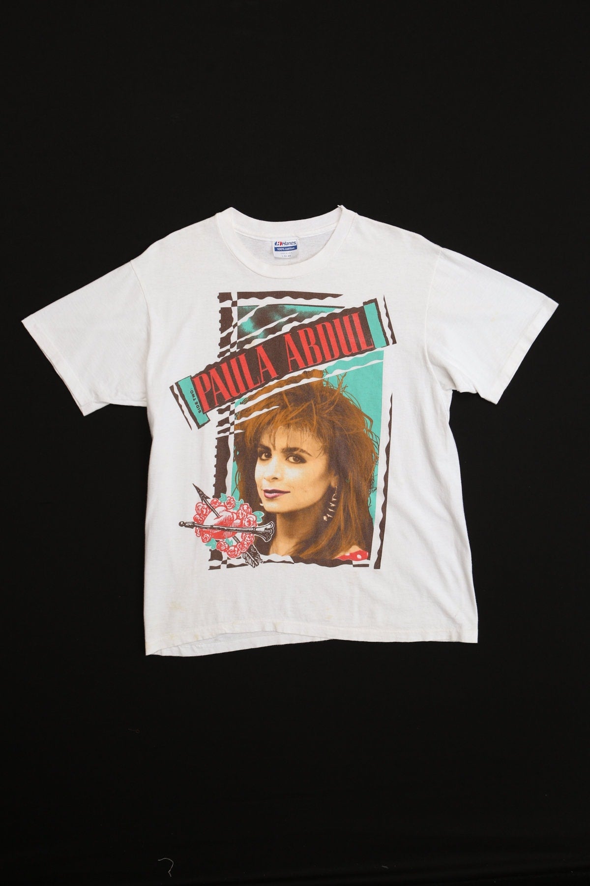 Side Two Paula Abdul Music White Graphic Shirt