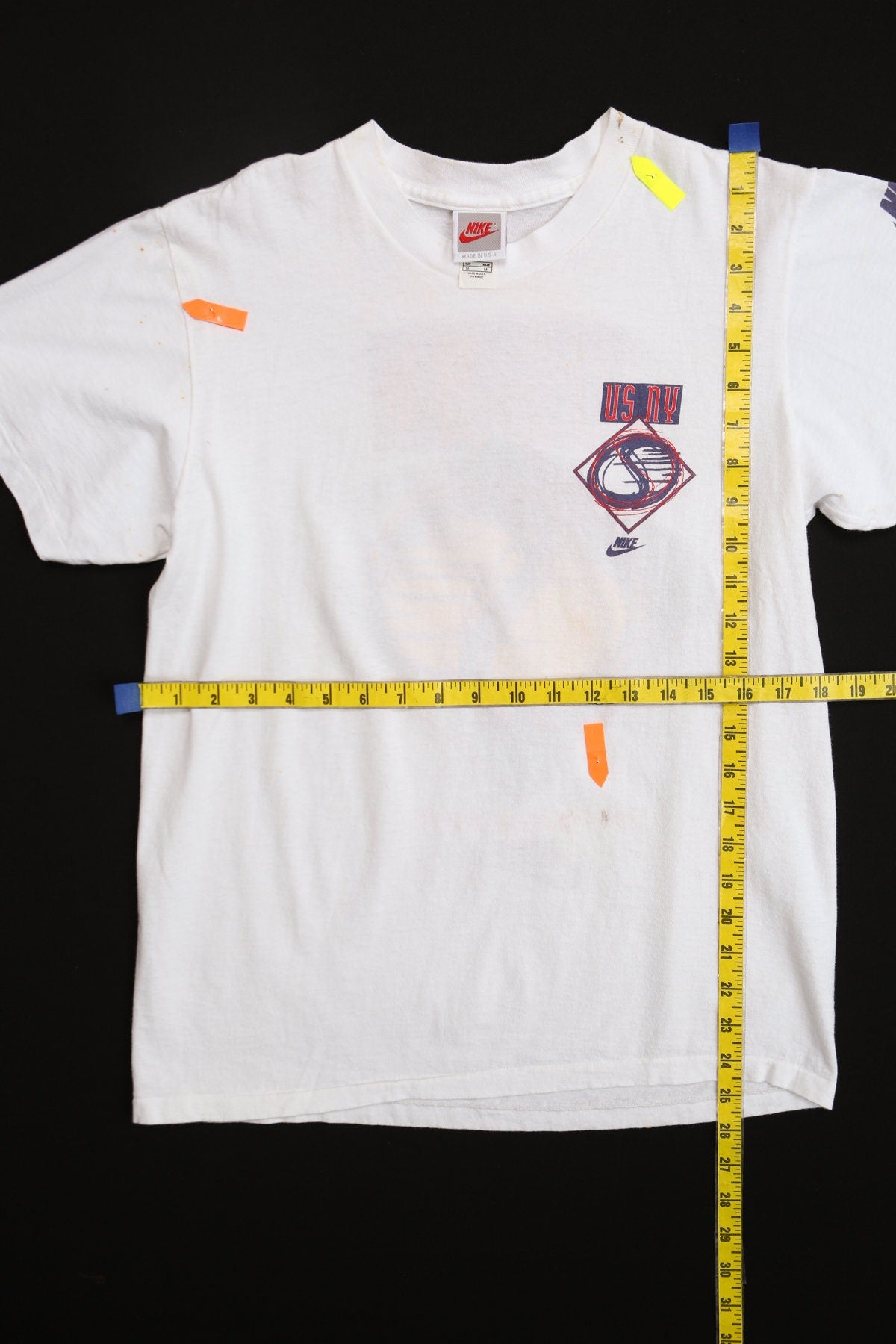 1993 Flushing Meadow Nike US NY White Graphic T-shirt