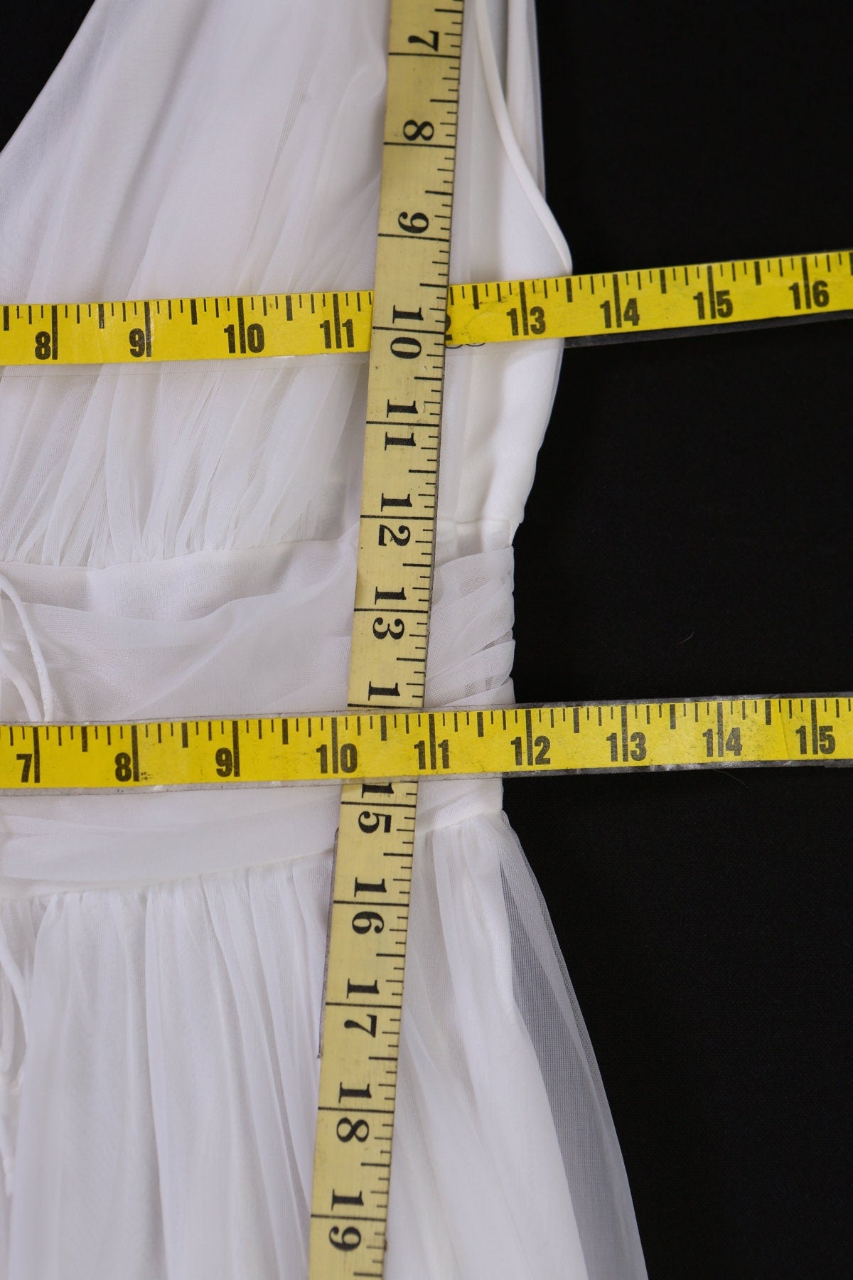 Vintage White Slip Poly Nightgown Dress