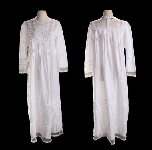 Vintage Women White Nightgown Dress