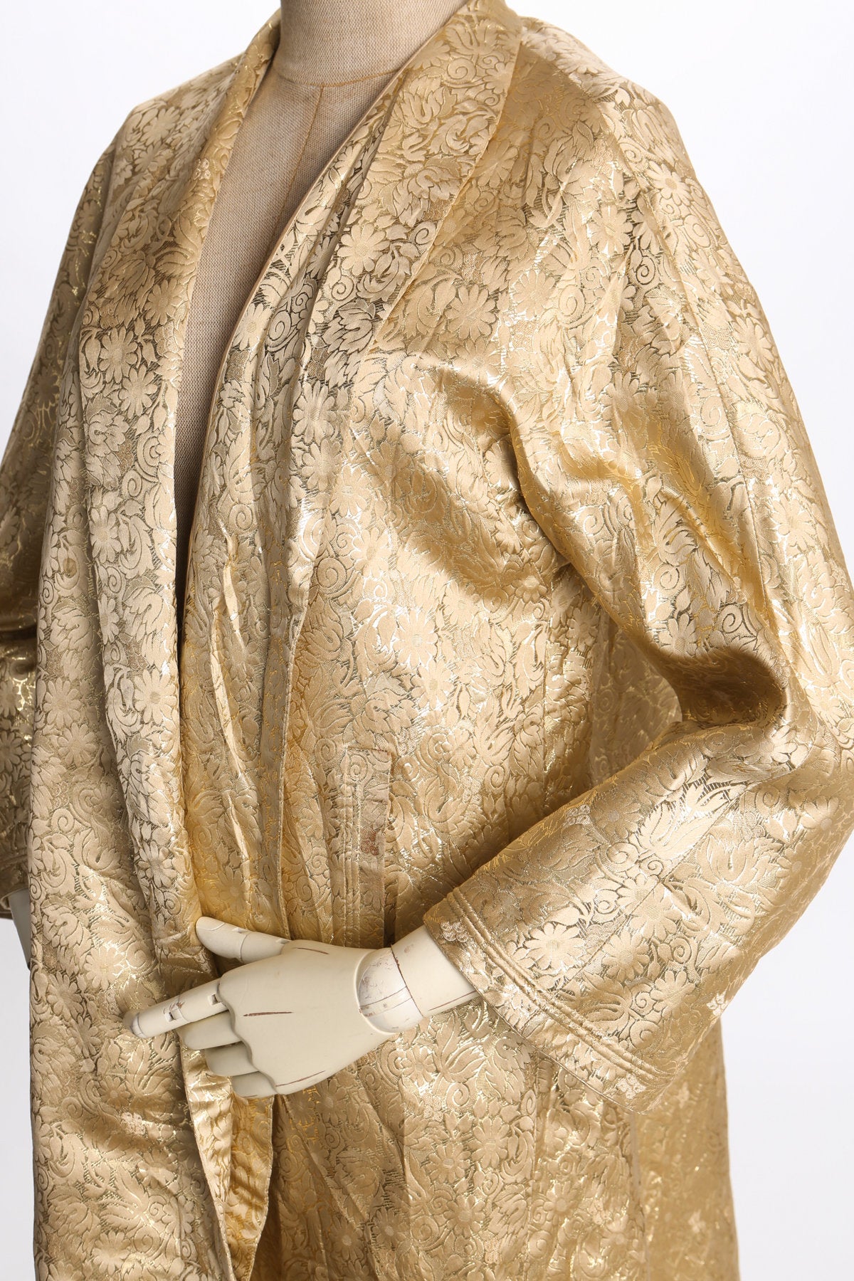 Vintage Golden Baroque Women Winter Coat