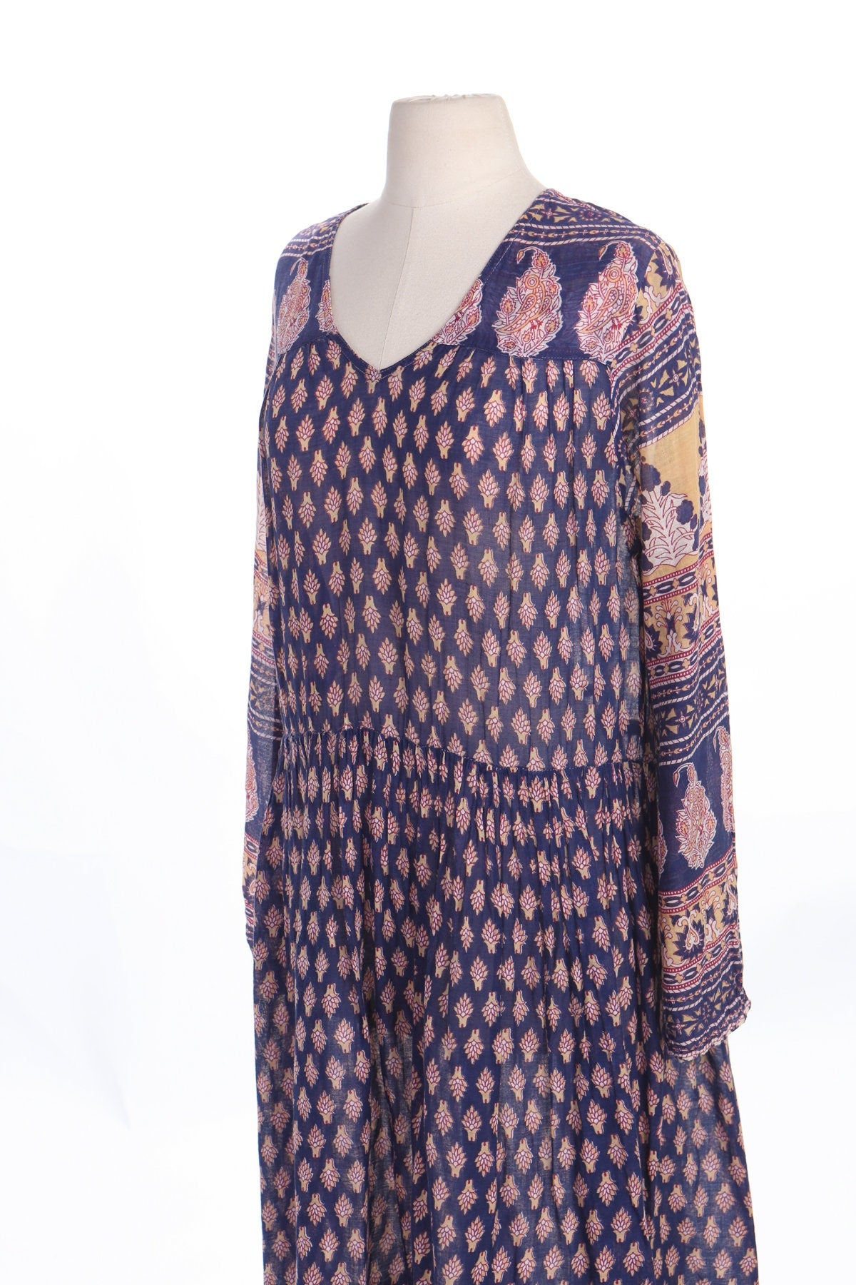 Women Block Print Boho Dress