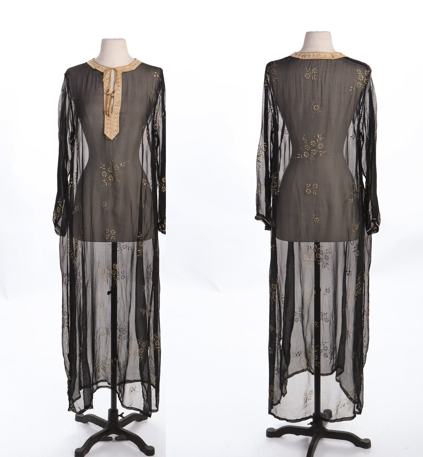 Women Black Sheer Indian Dress